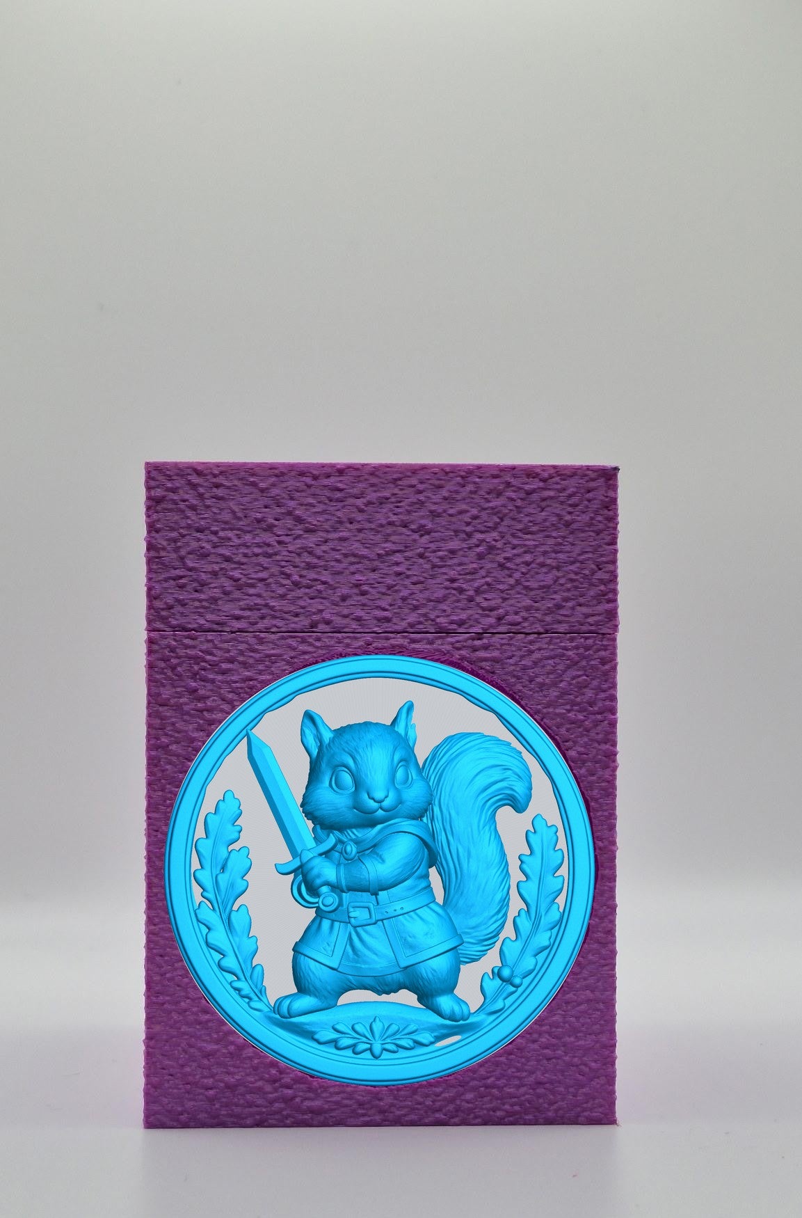 Squirrel Card Box — Purple