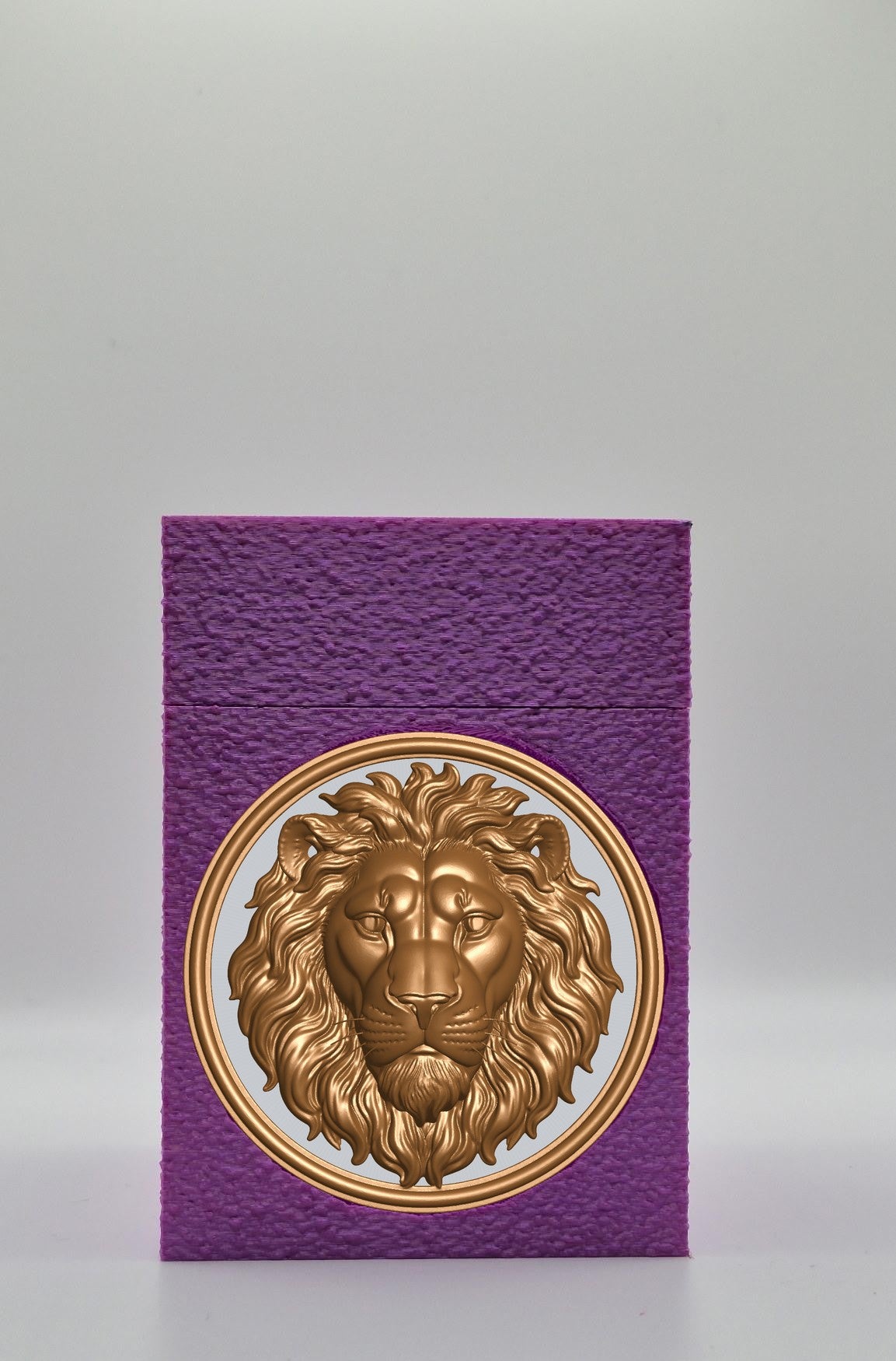 Lion Card Box — Purple