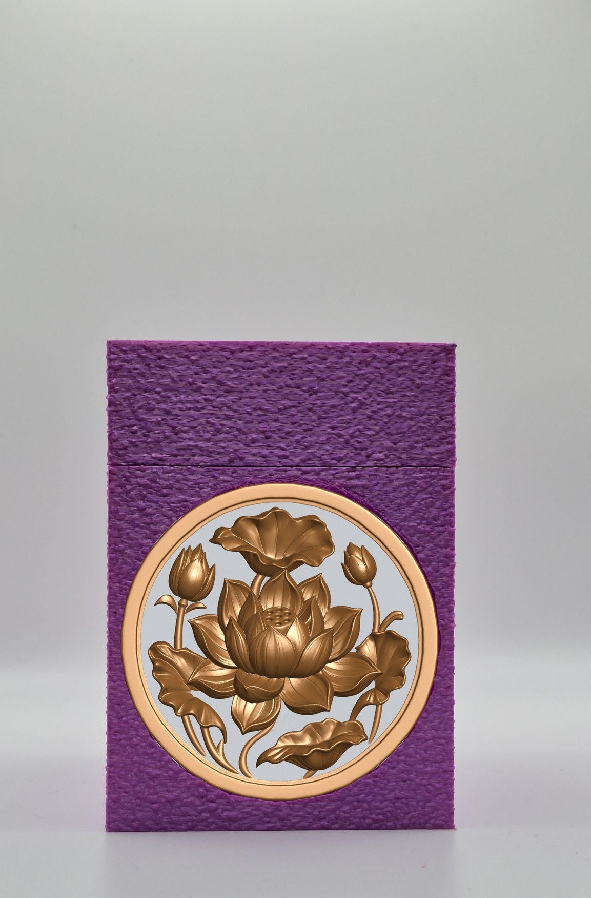 Lotus Card Box — Purple