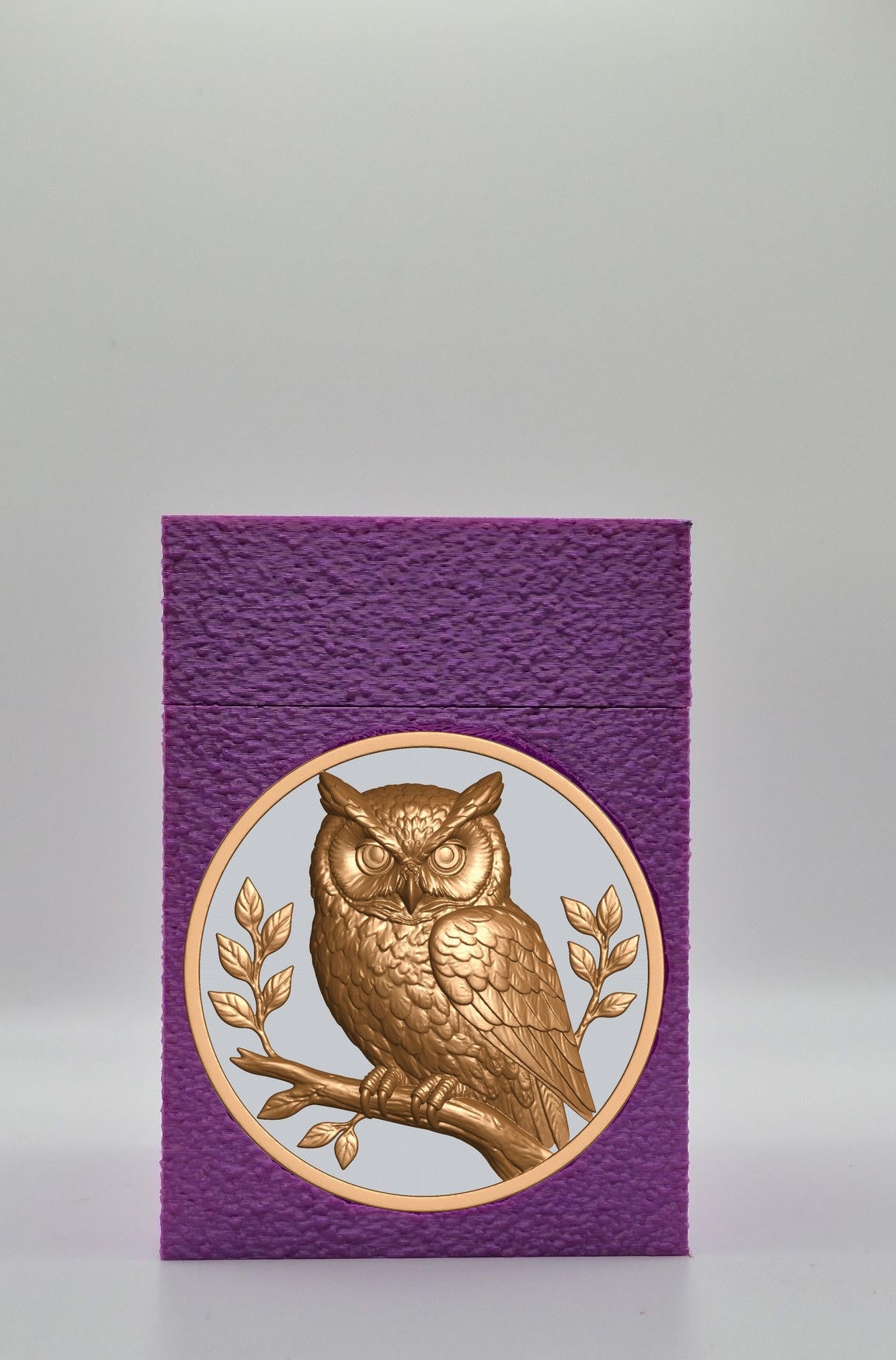 Owl Card Box — Purple