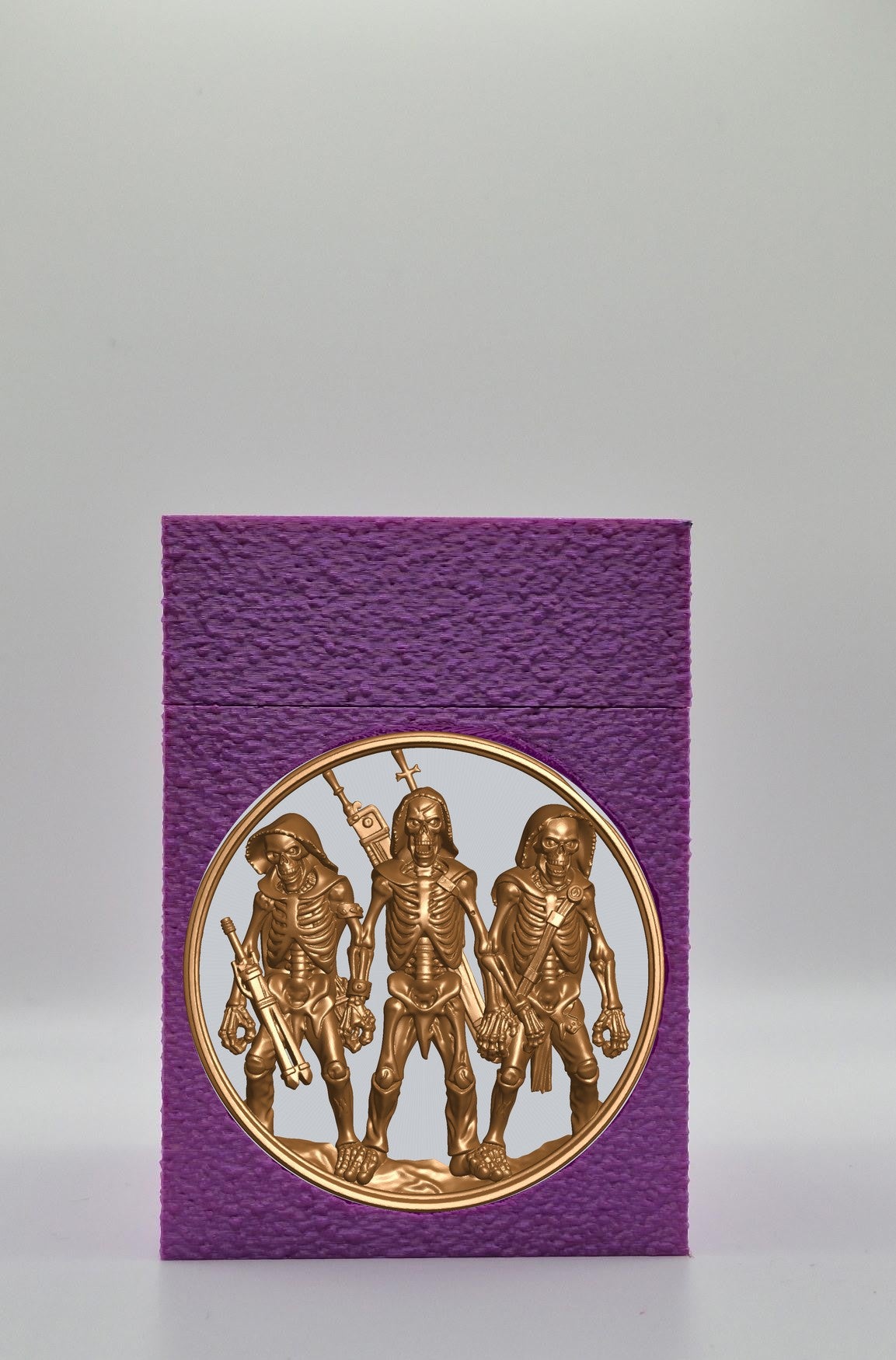 Skeleton Army Card Box — Purple