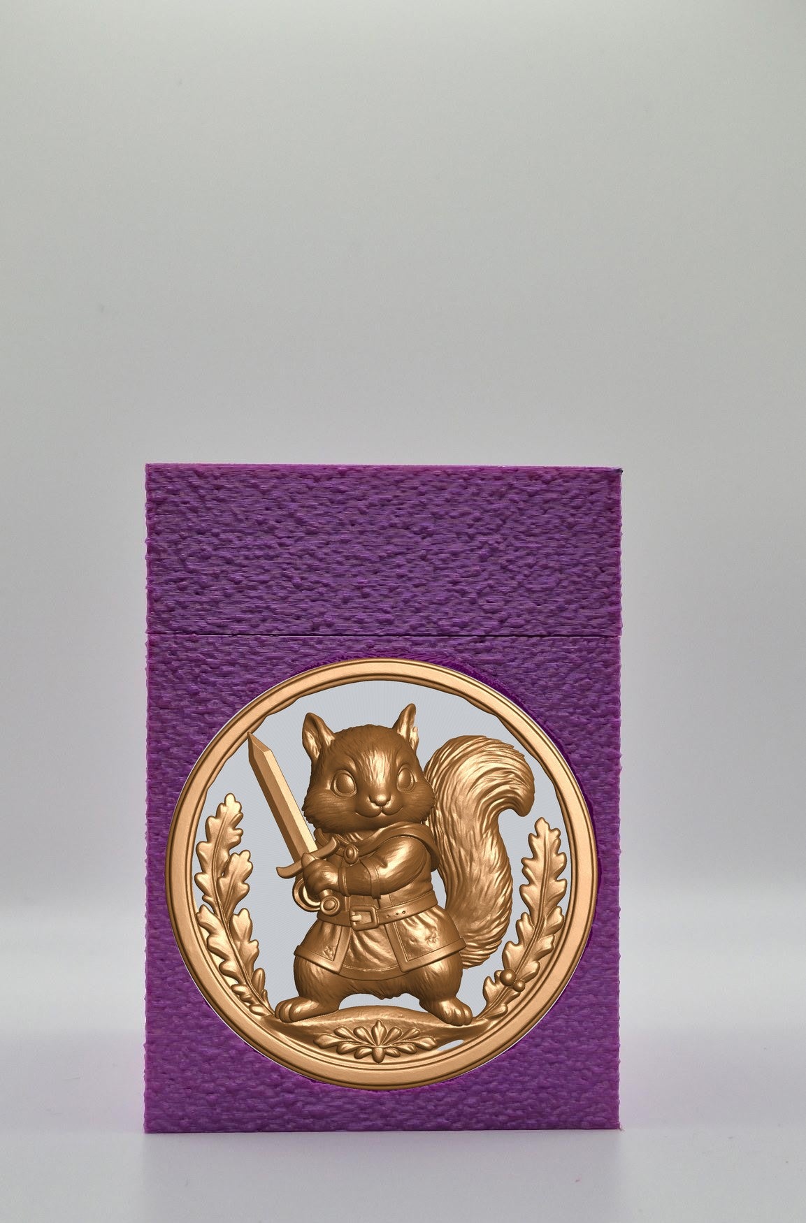 Squirrel Card Box — Purple