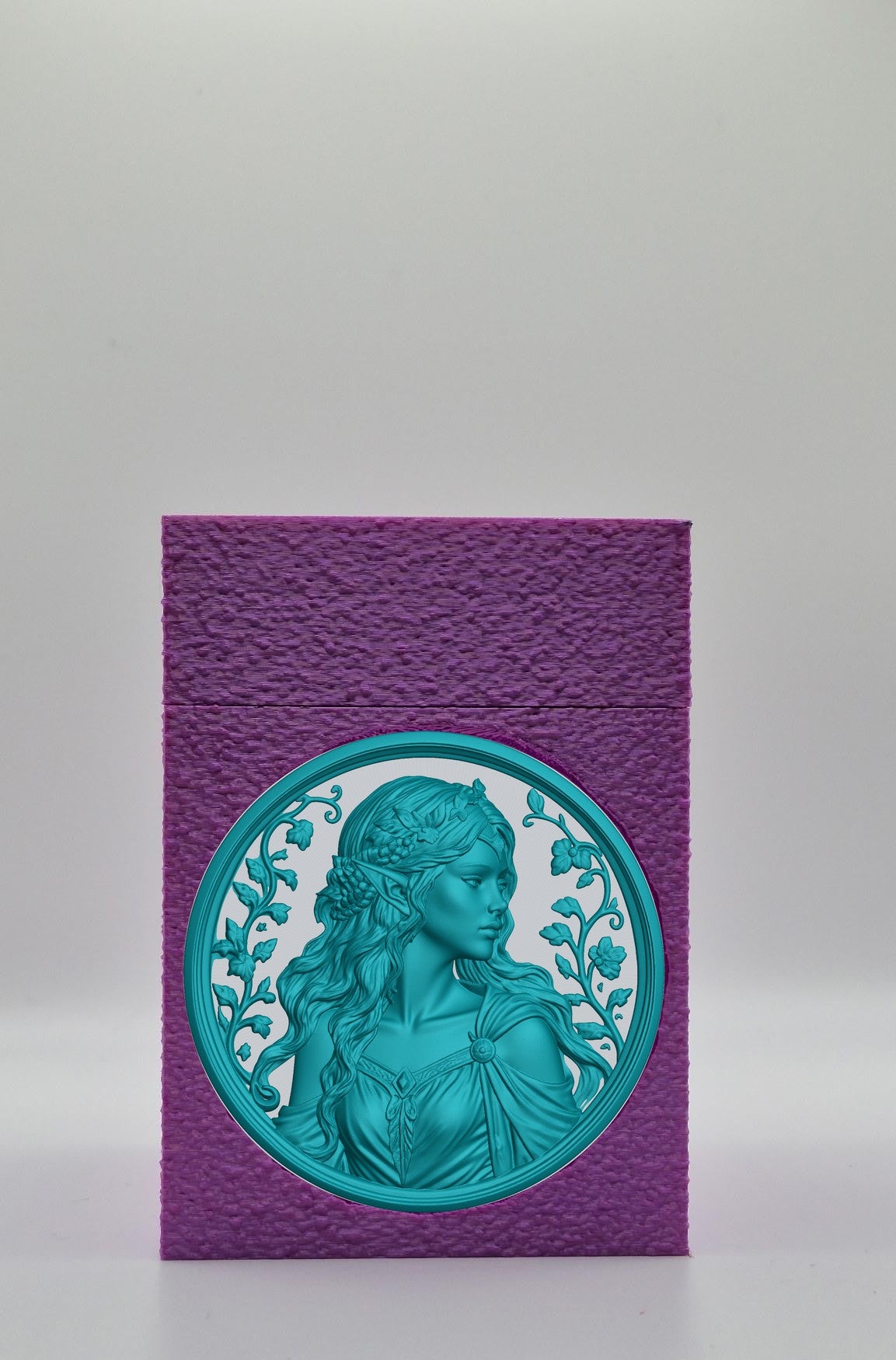 Elf Maiden Card Box — Purple