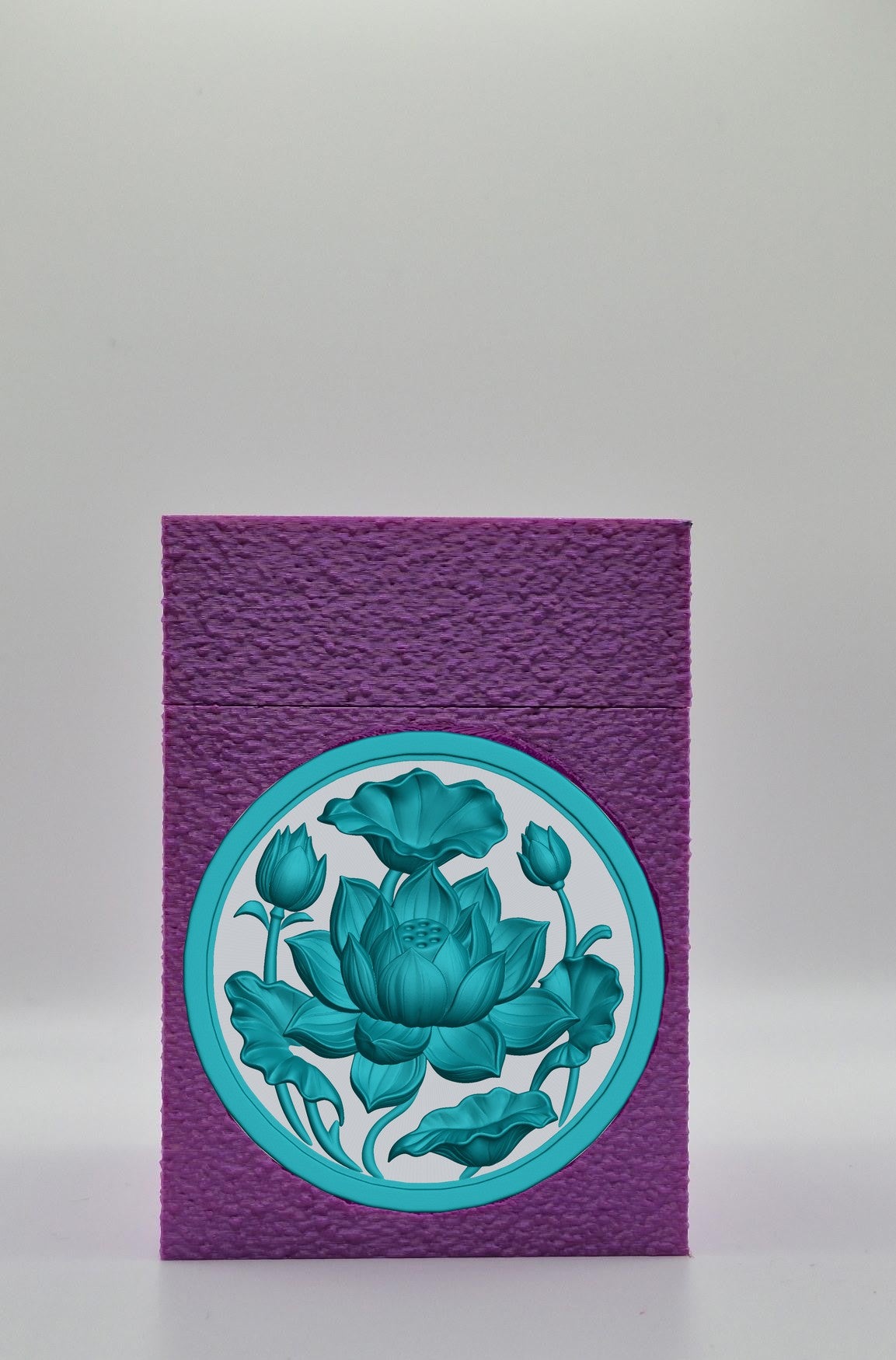 Lotus Card Box — Purple