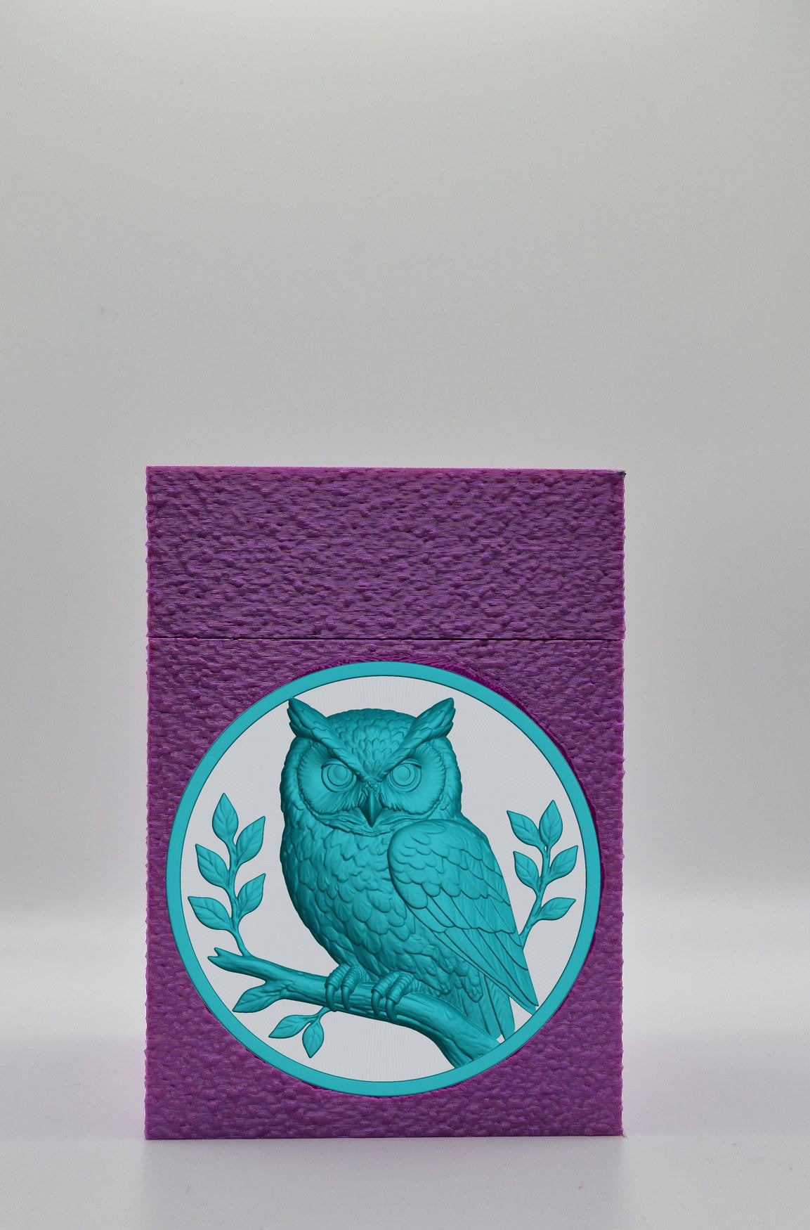 Owl Card Box — Purple