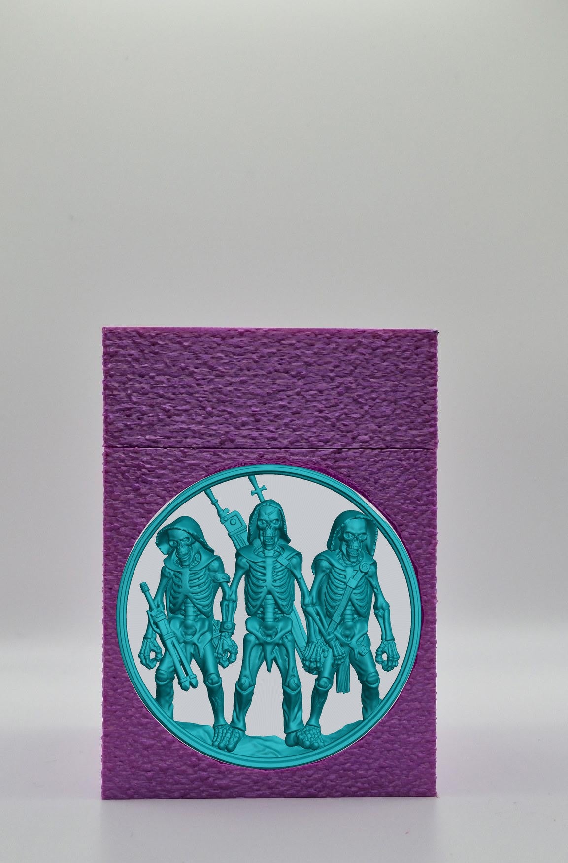 Skeleton Army Card Box — Purple