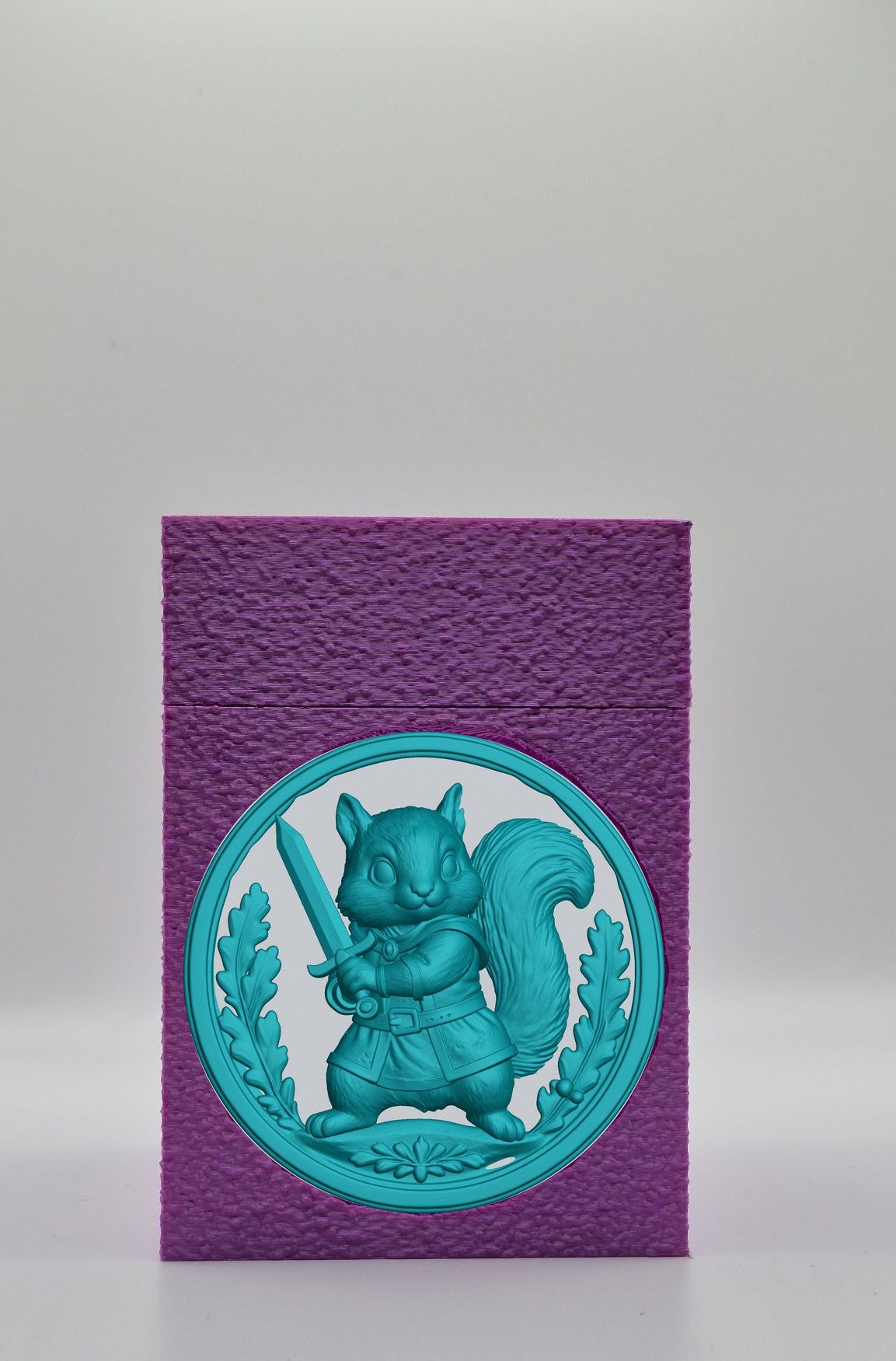 Squirrel Card Box — Purple