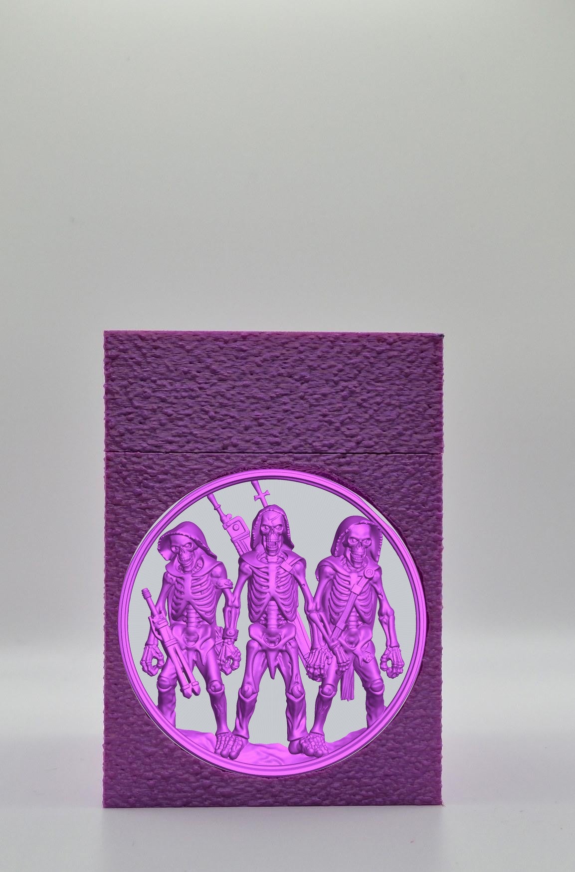 Skeleton Army Card Box — Purple