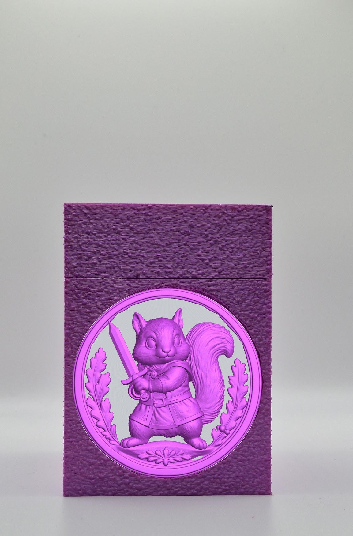 Squirrel Card Box — Purple