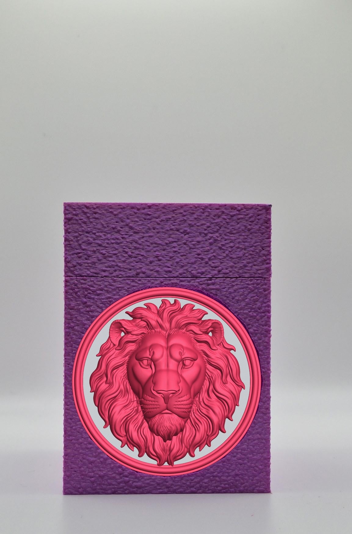 Lion Card Box — Purple