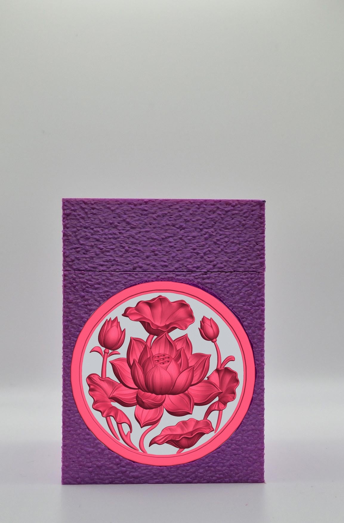 Lotus Card Box — Purple