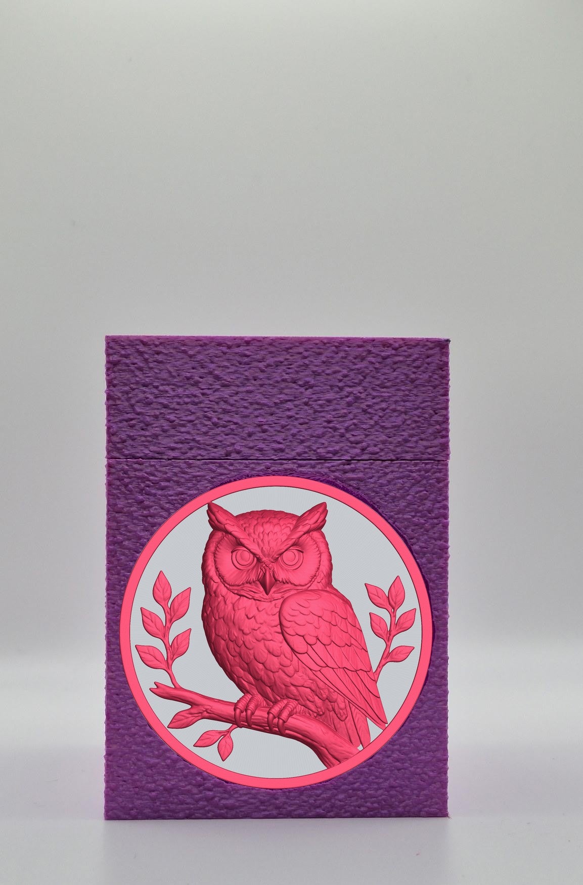 Owl Card Box — Purple