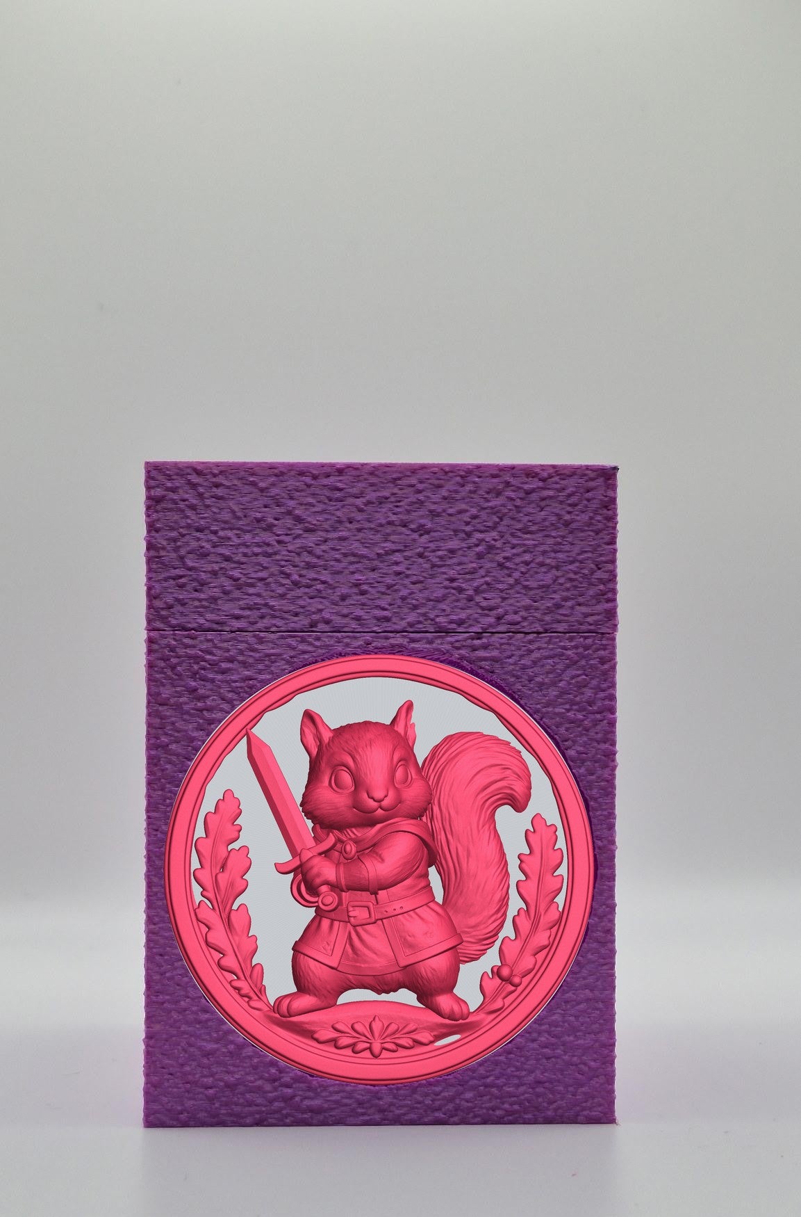 Squirrel Card Box — Purple