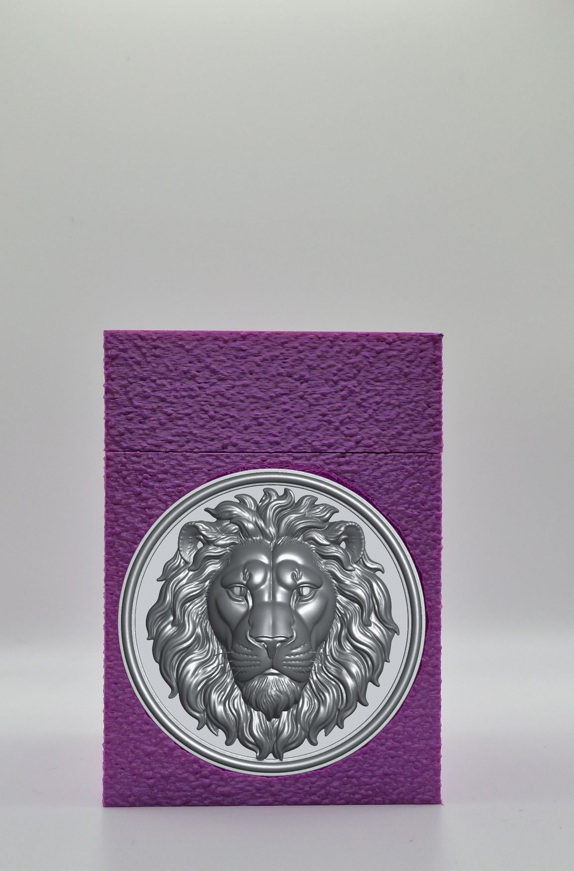 Lion Card Box — Purple