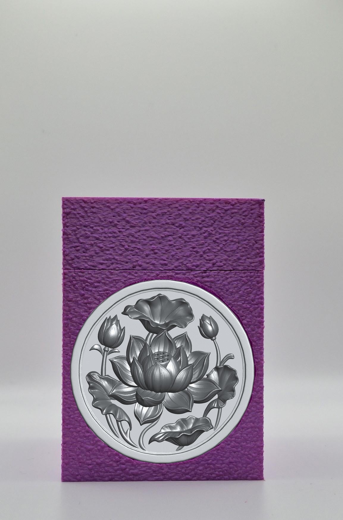 Lotus Card Box — Purple