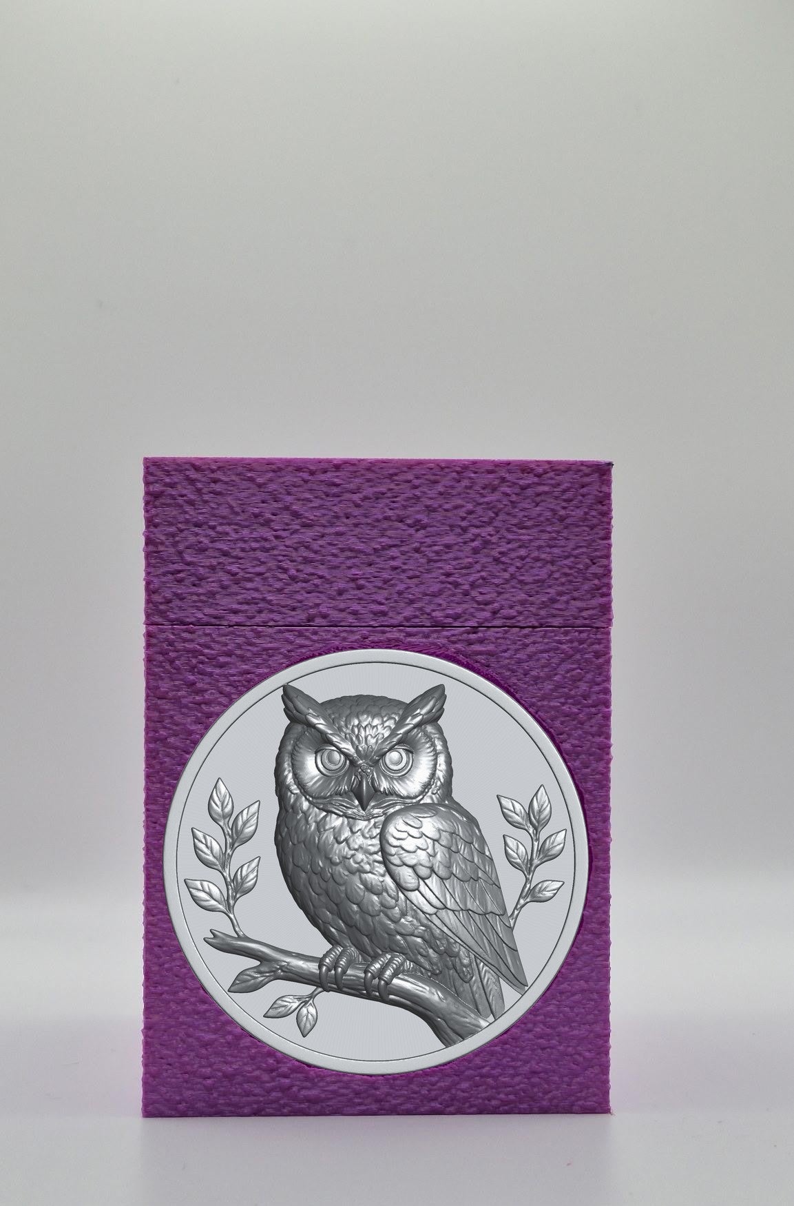 Owl Card Box — Purple