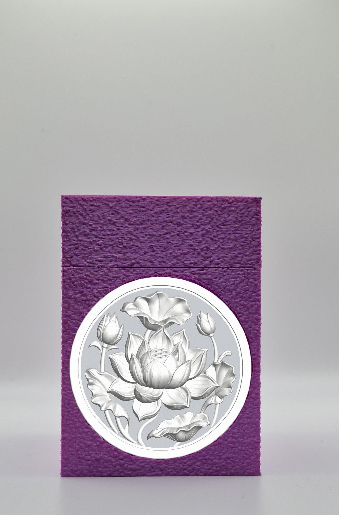 Lotus Card Box — Purple