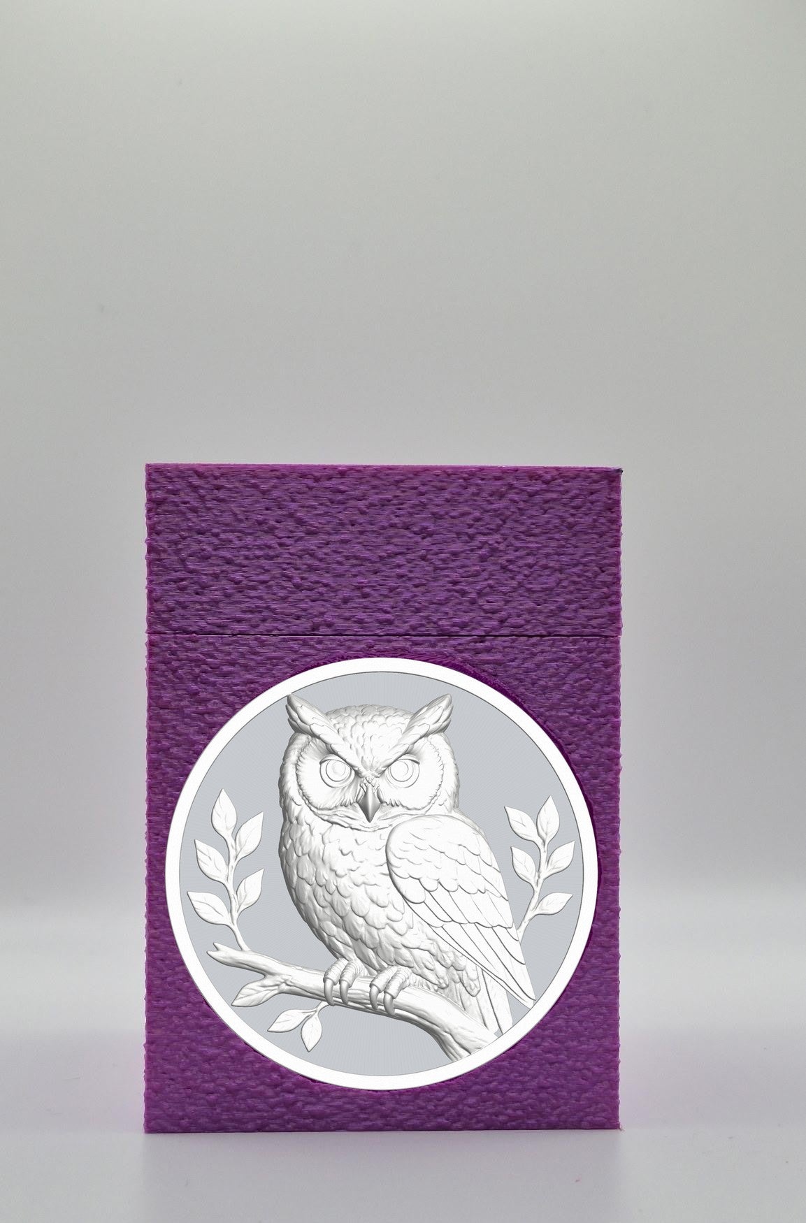 Owl Card Box — Purple