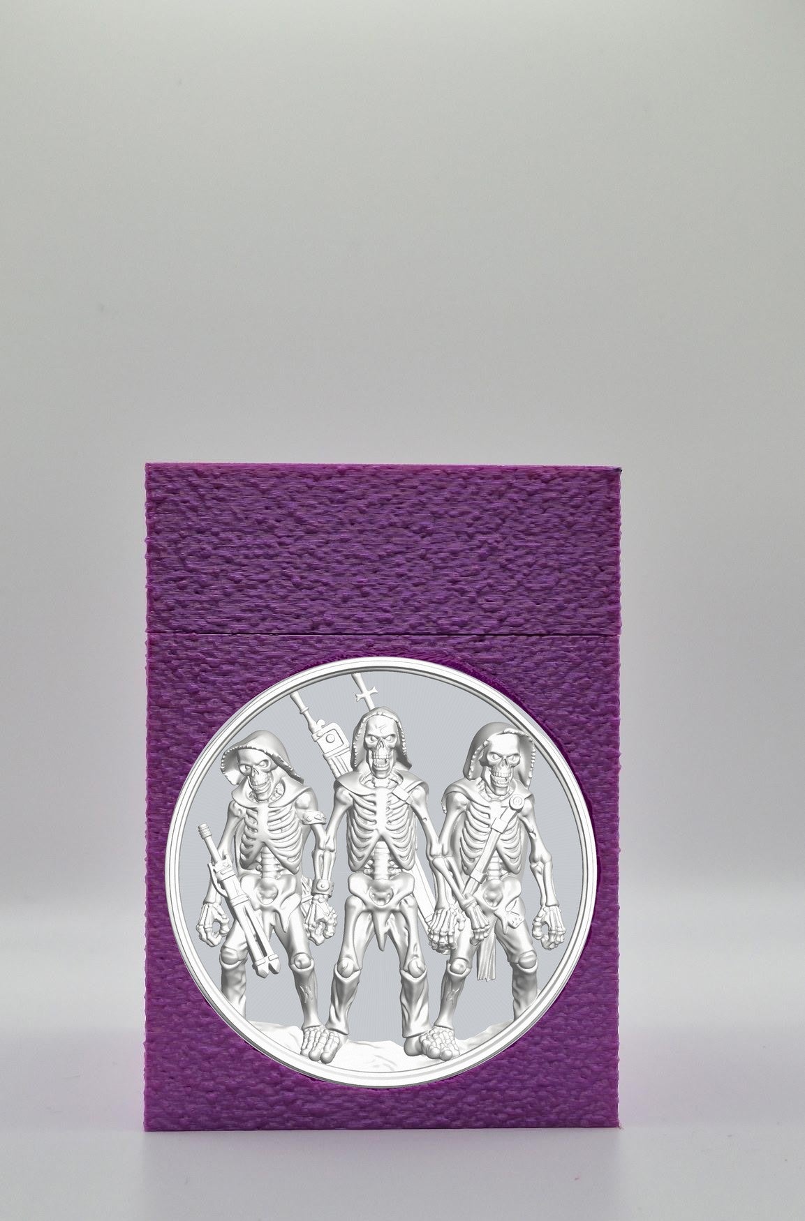 Skeleton Army Card Box — Purple