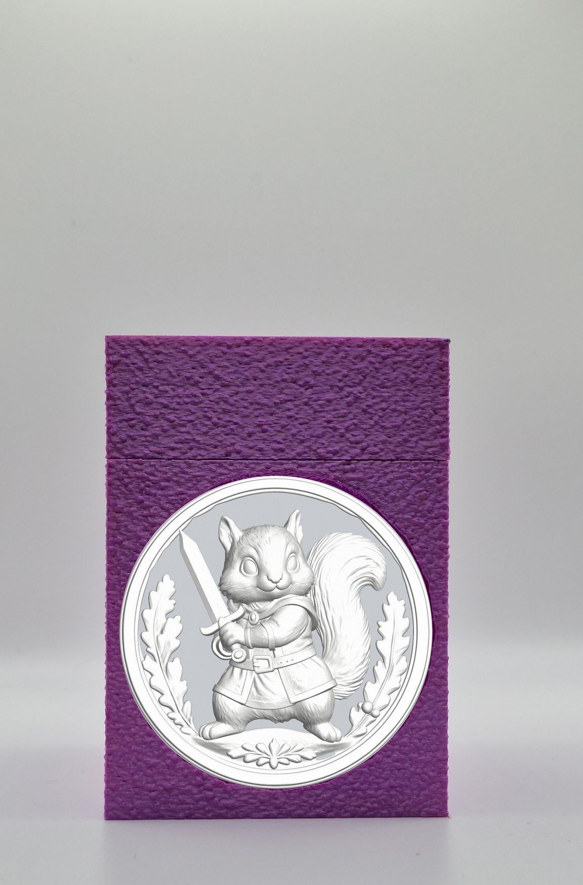 Squirrel Card Box — Purple