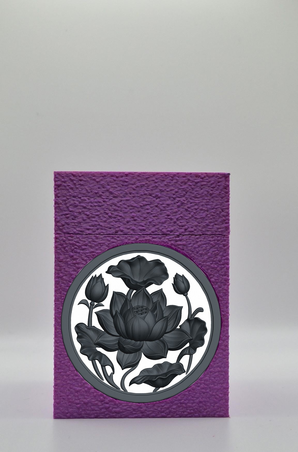 Lotus Card Box — Purple