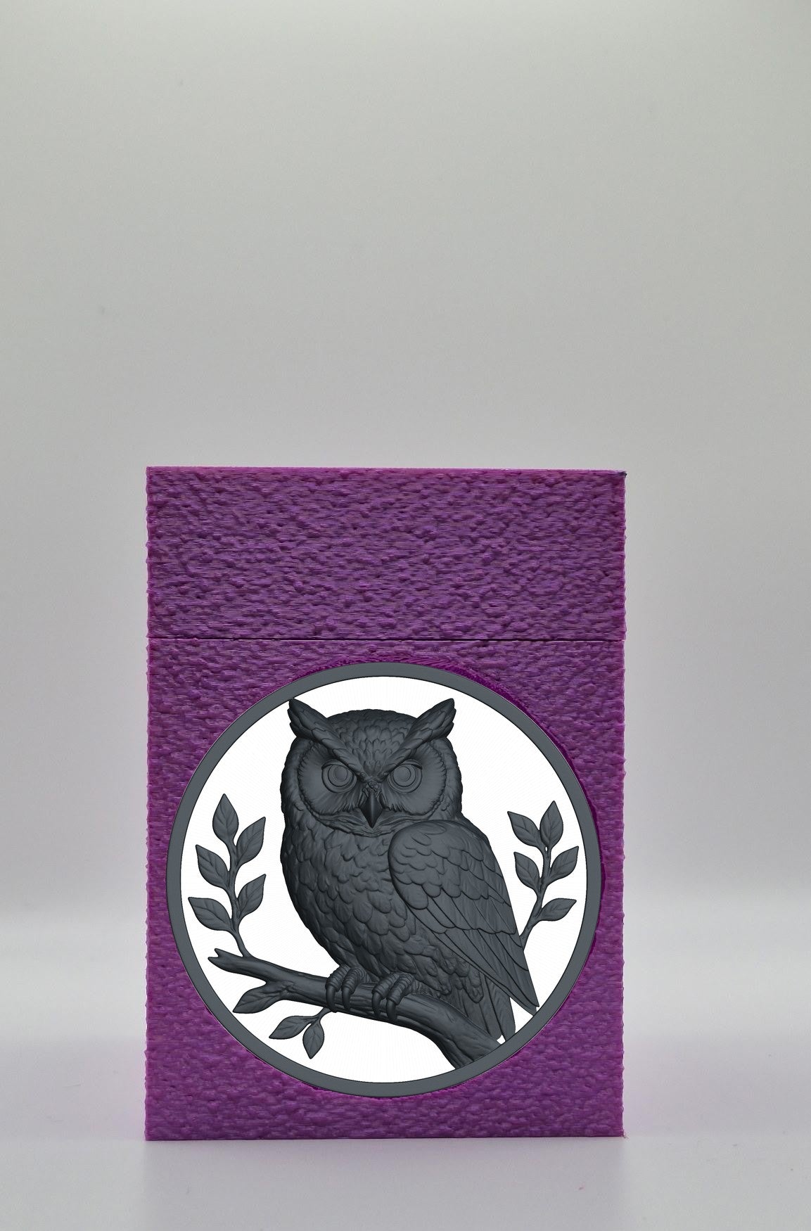 Owl Card Box — Purple