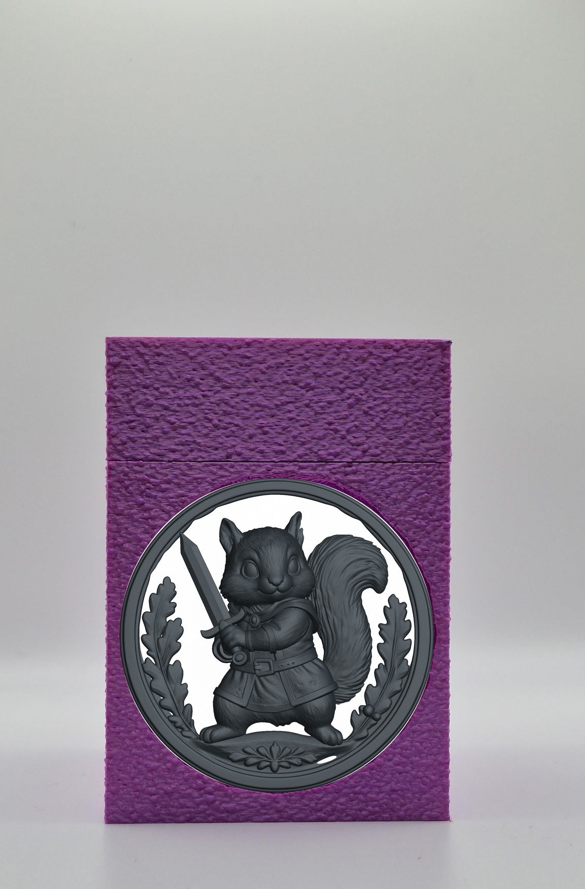 Squirrel Card Box — Purple