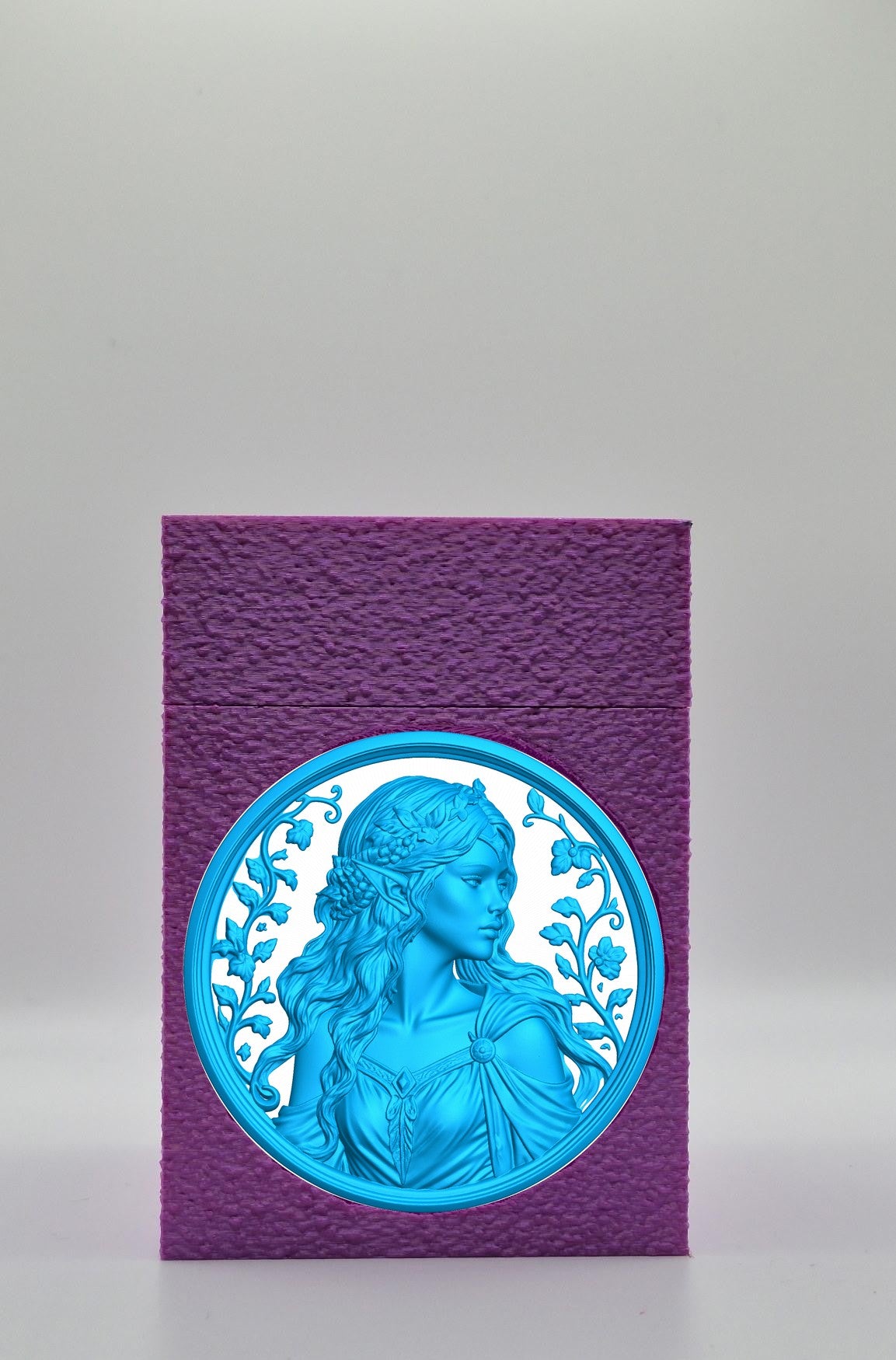 Elf Maiden Card Box — Purple