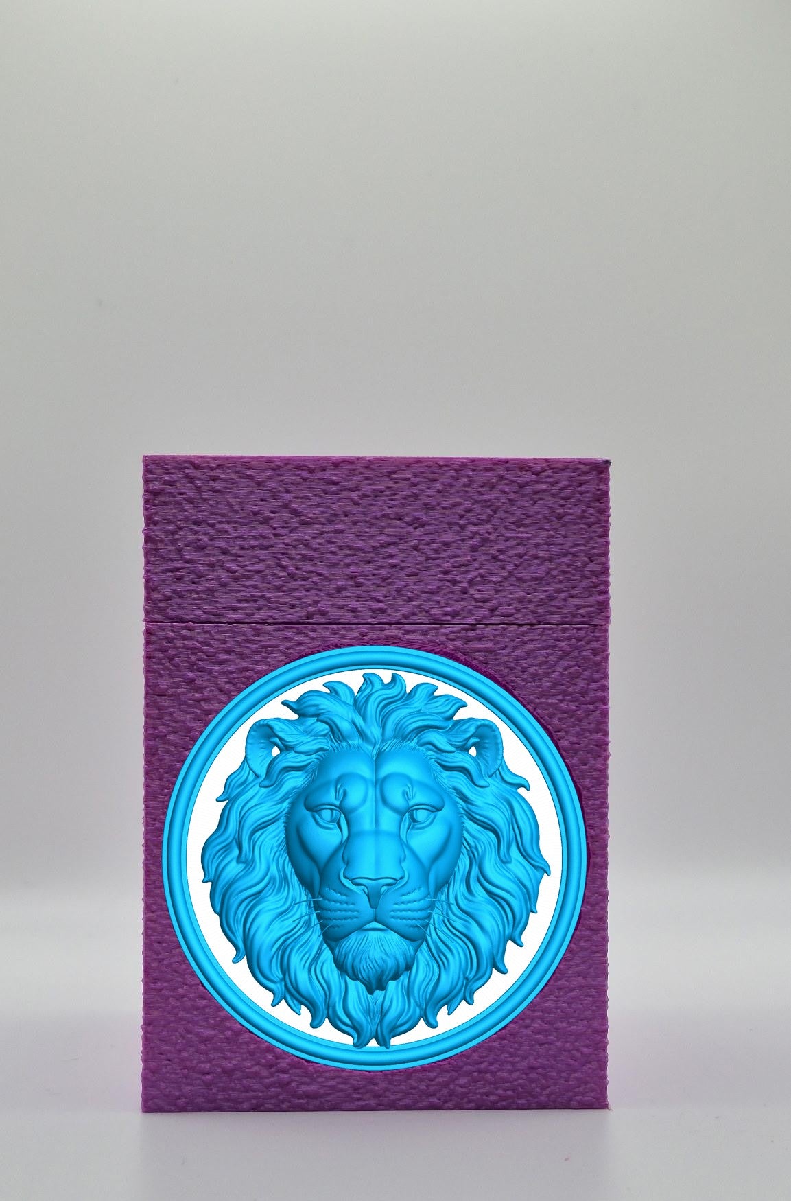 Lion Card Box — Purple