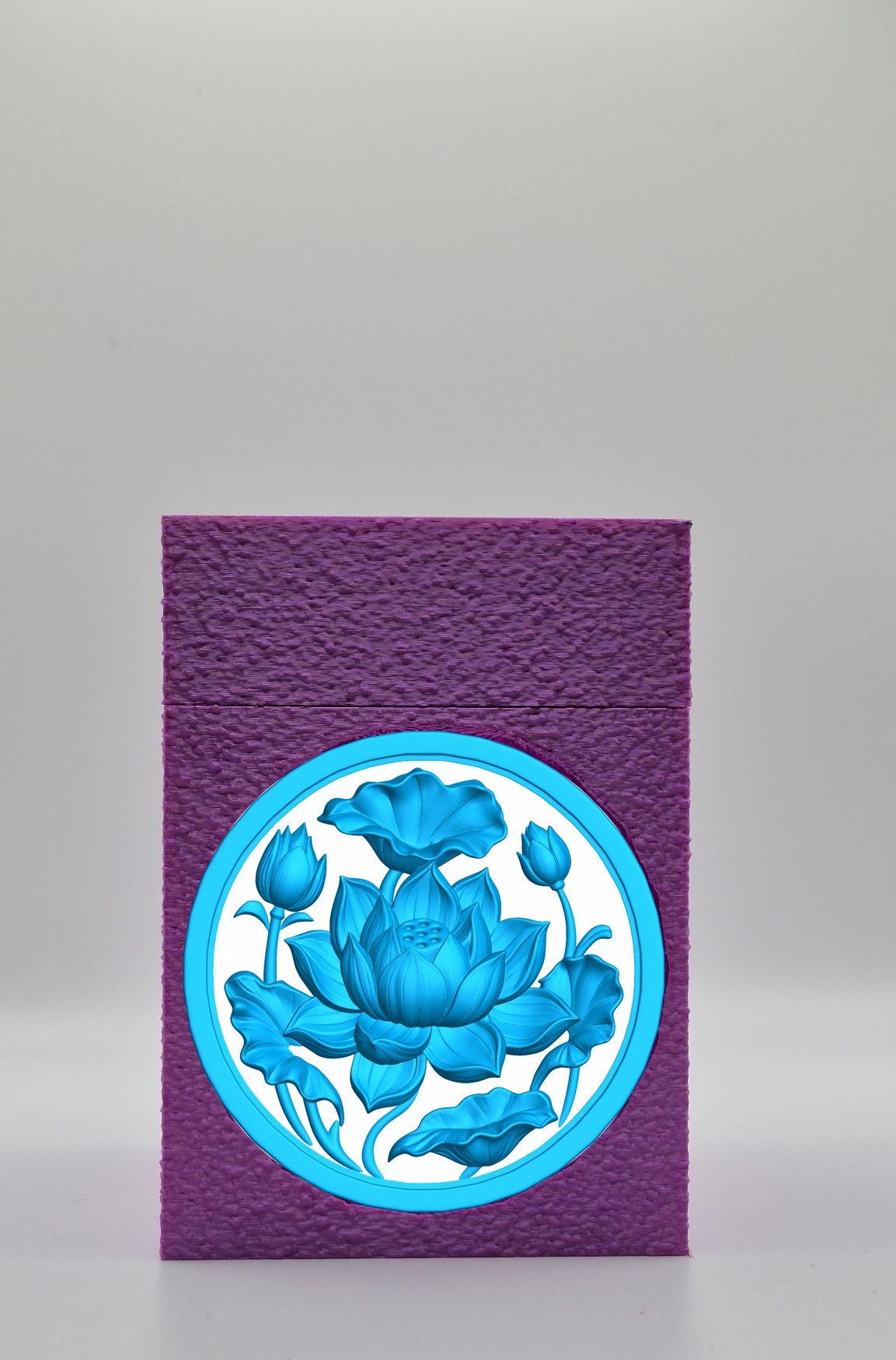 Lotus Card Box — Purple