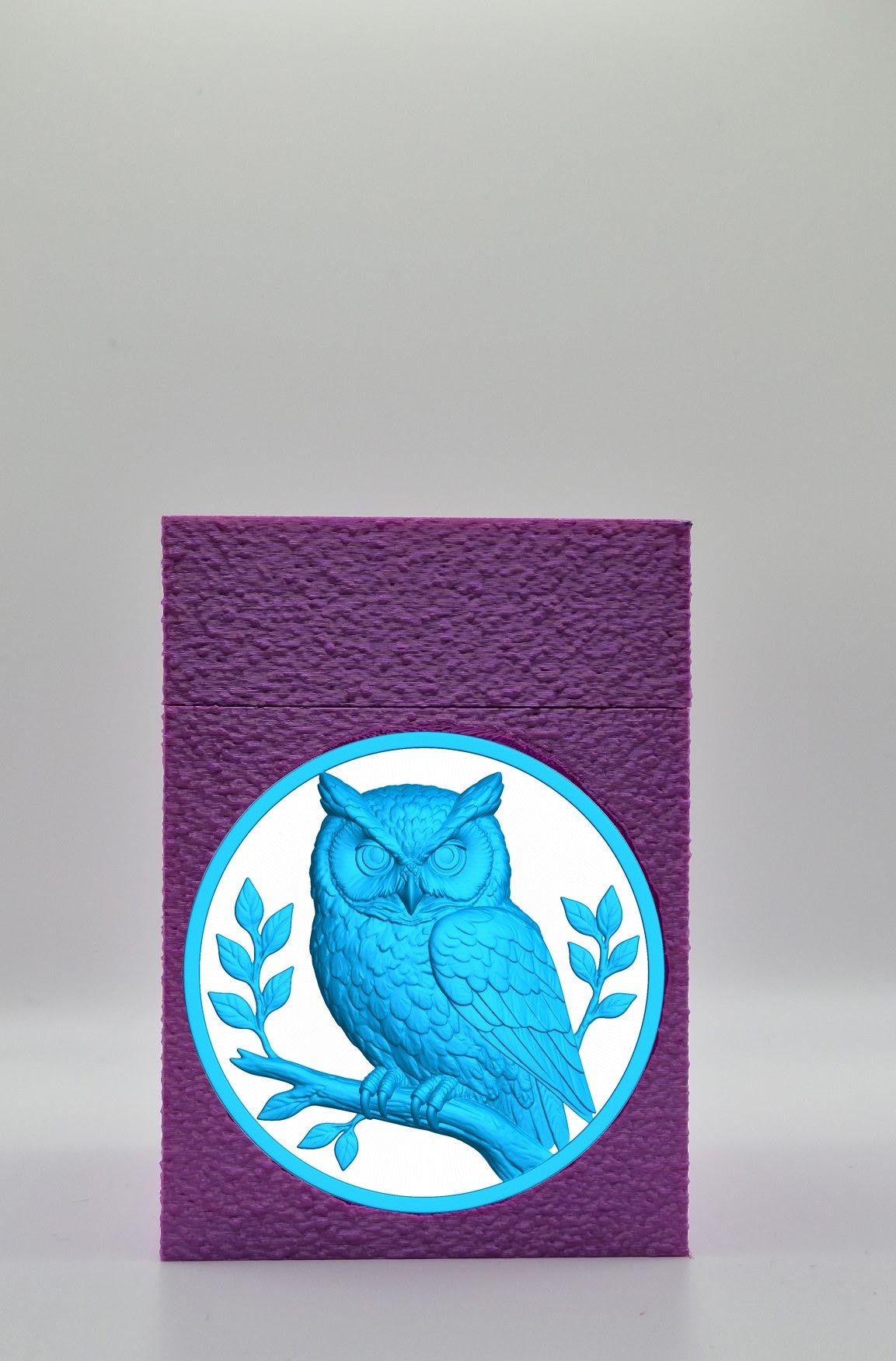 Owl Card Box — Purple