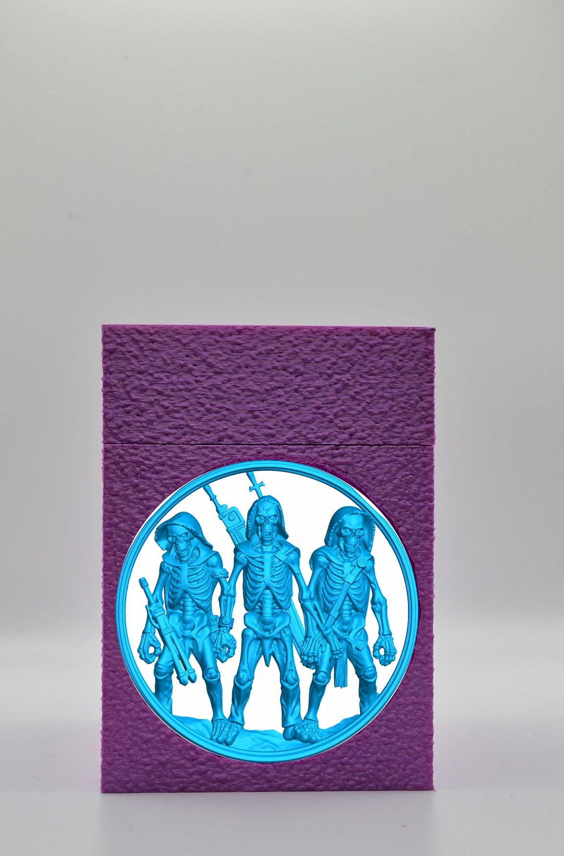 Skeleton Army Card Box — Purple