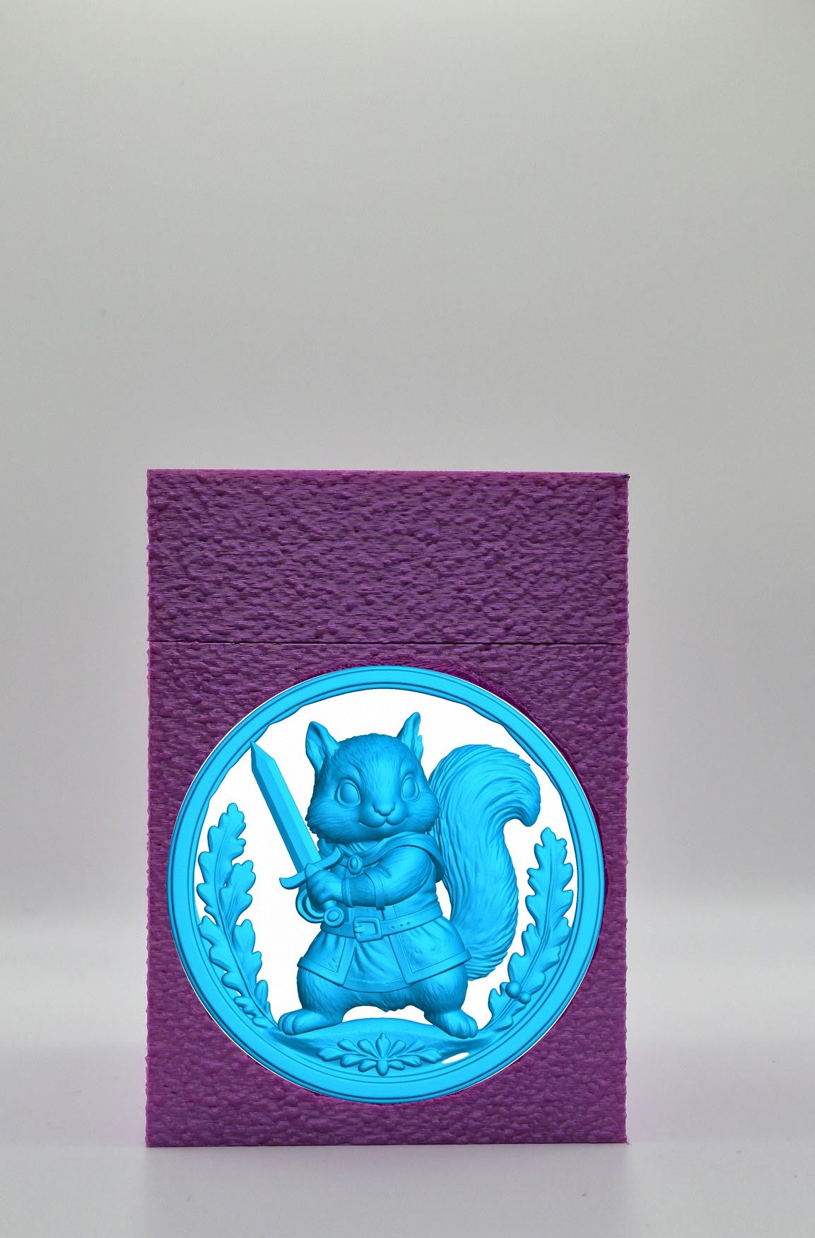 Squirrel Card Box — Purple