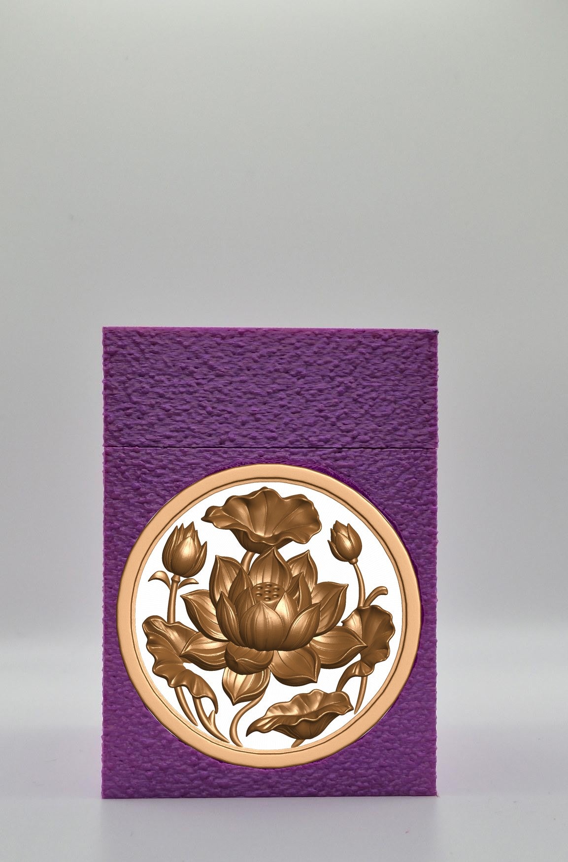 Lotus Card Box — Purple