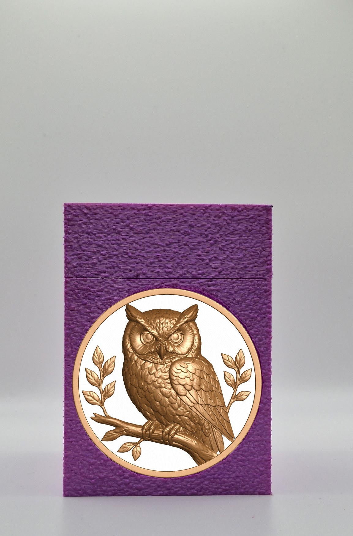Owl Card Box — Purple