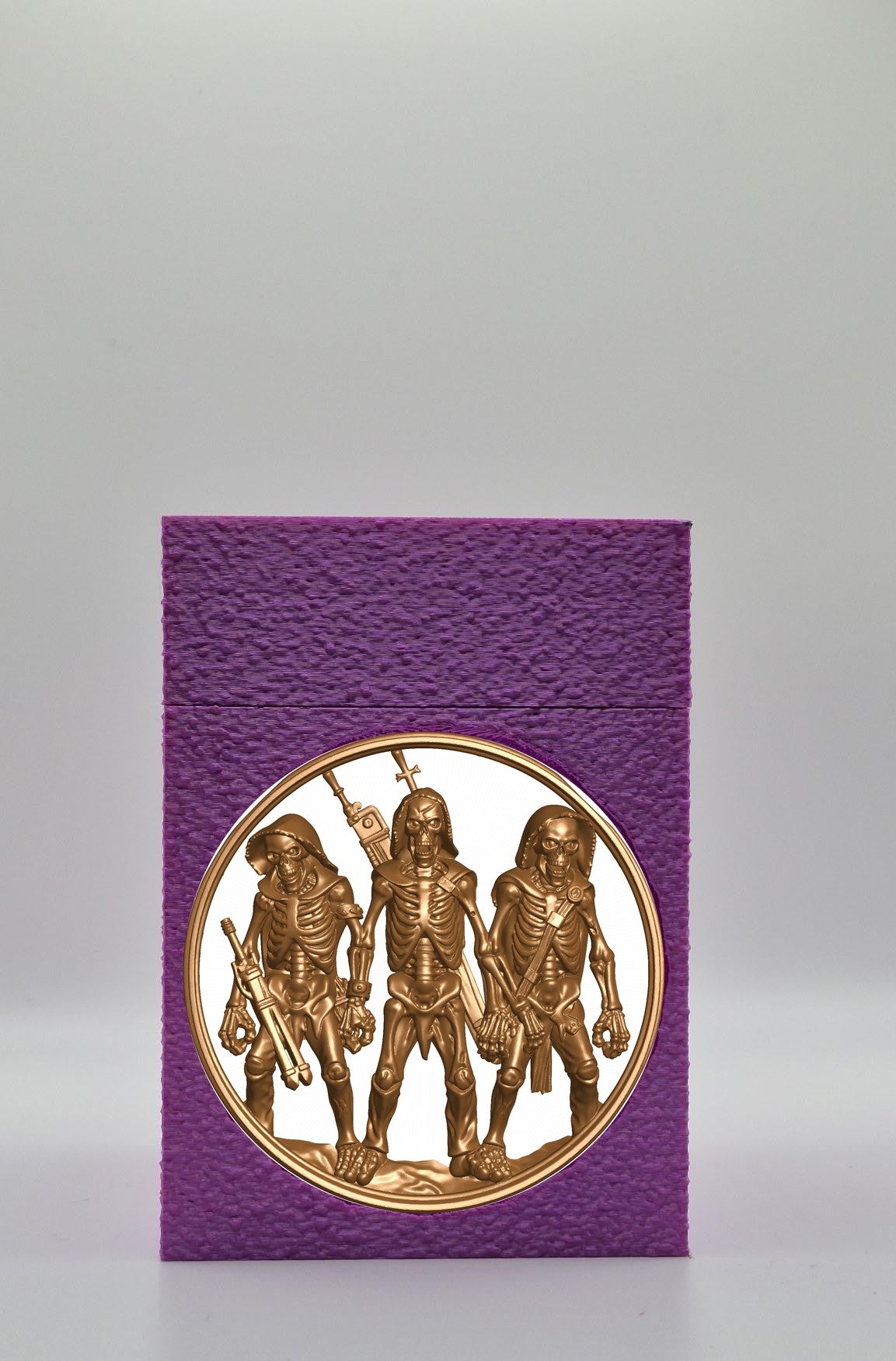 Skeleton Army Card Box — Purple