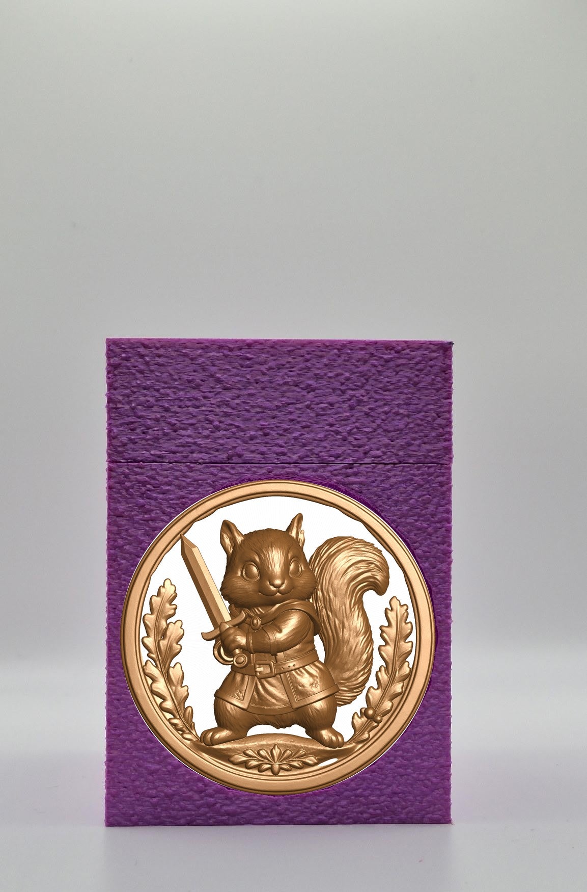 Squirrel Card Box — Purple