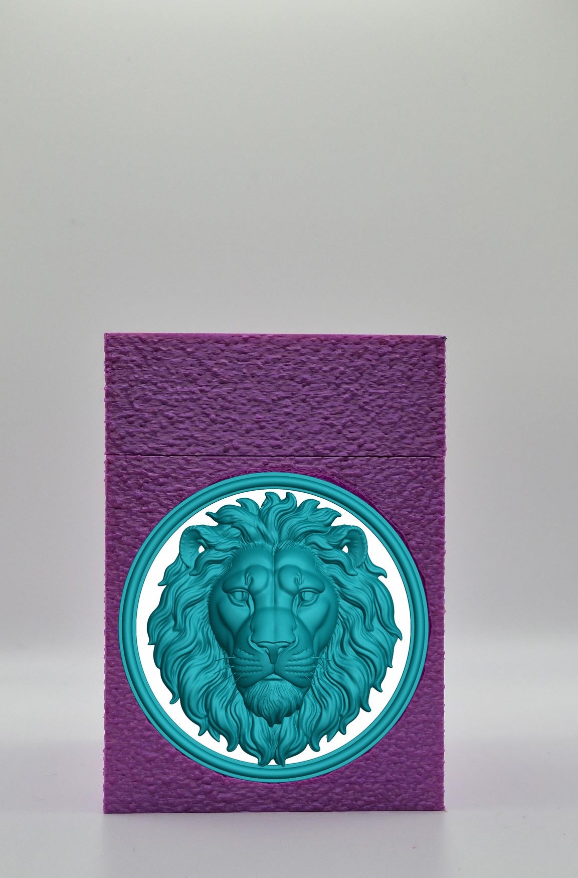 Lion Card Box — Purple