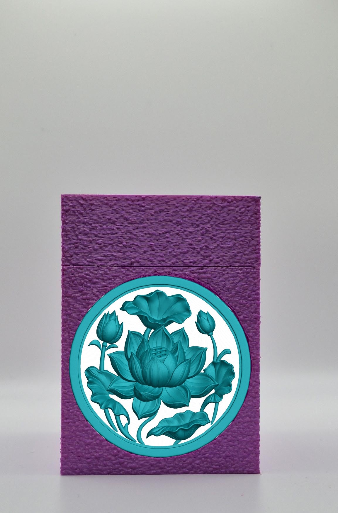 Lotus Card Box — Purple