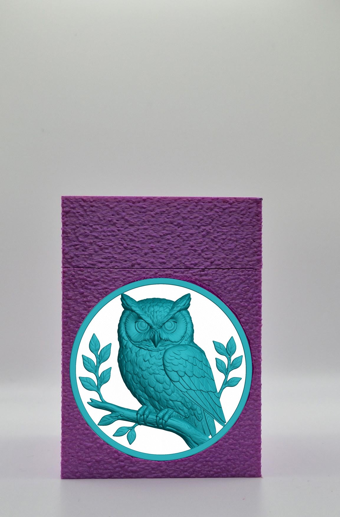 Owl Card Box — Purple