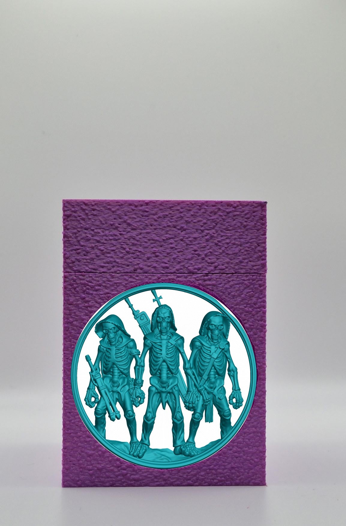 Skeleton Army Card Box — Purple