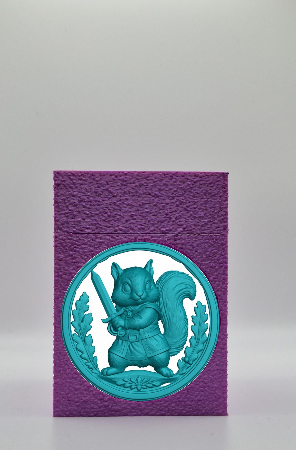 Squirrel Card Box — Purple