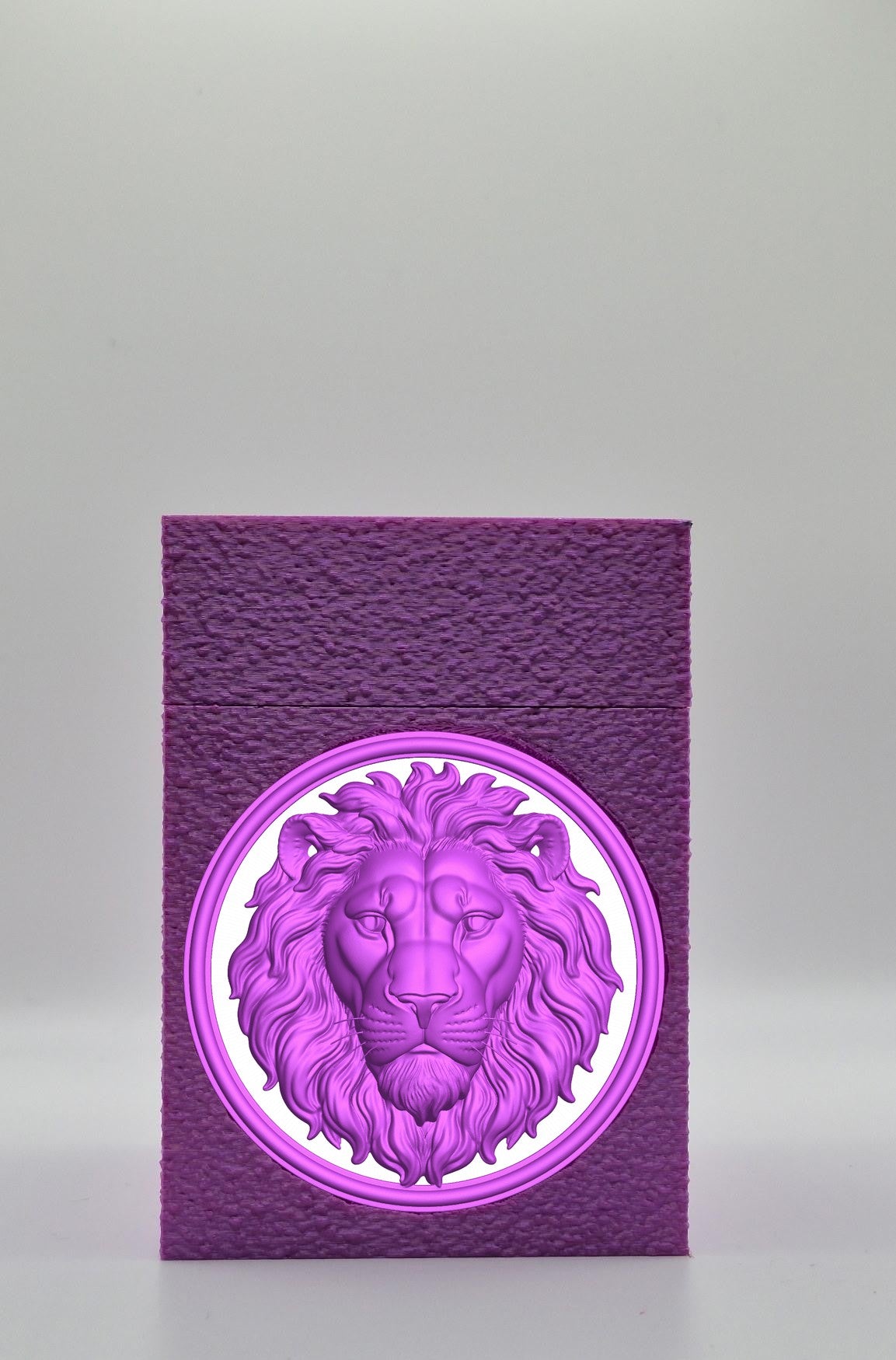 Lion Card Box — Purple