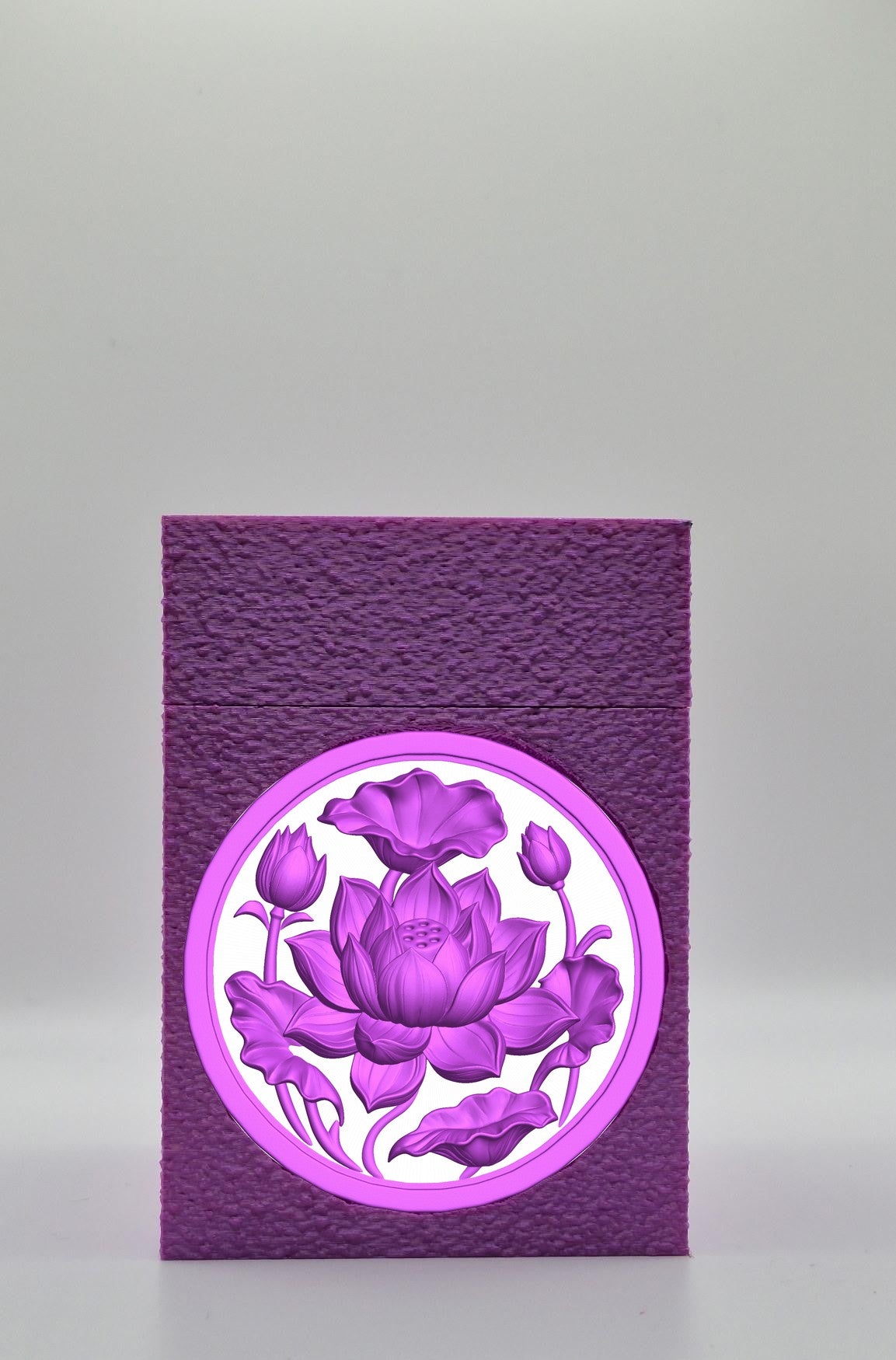 Lotus Card Box — Purple
