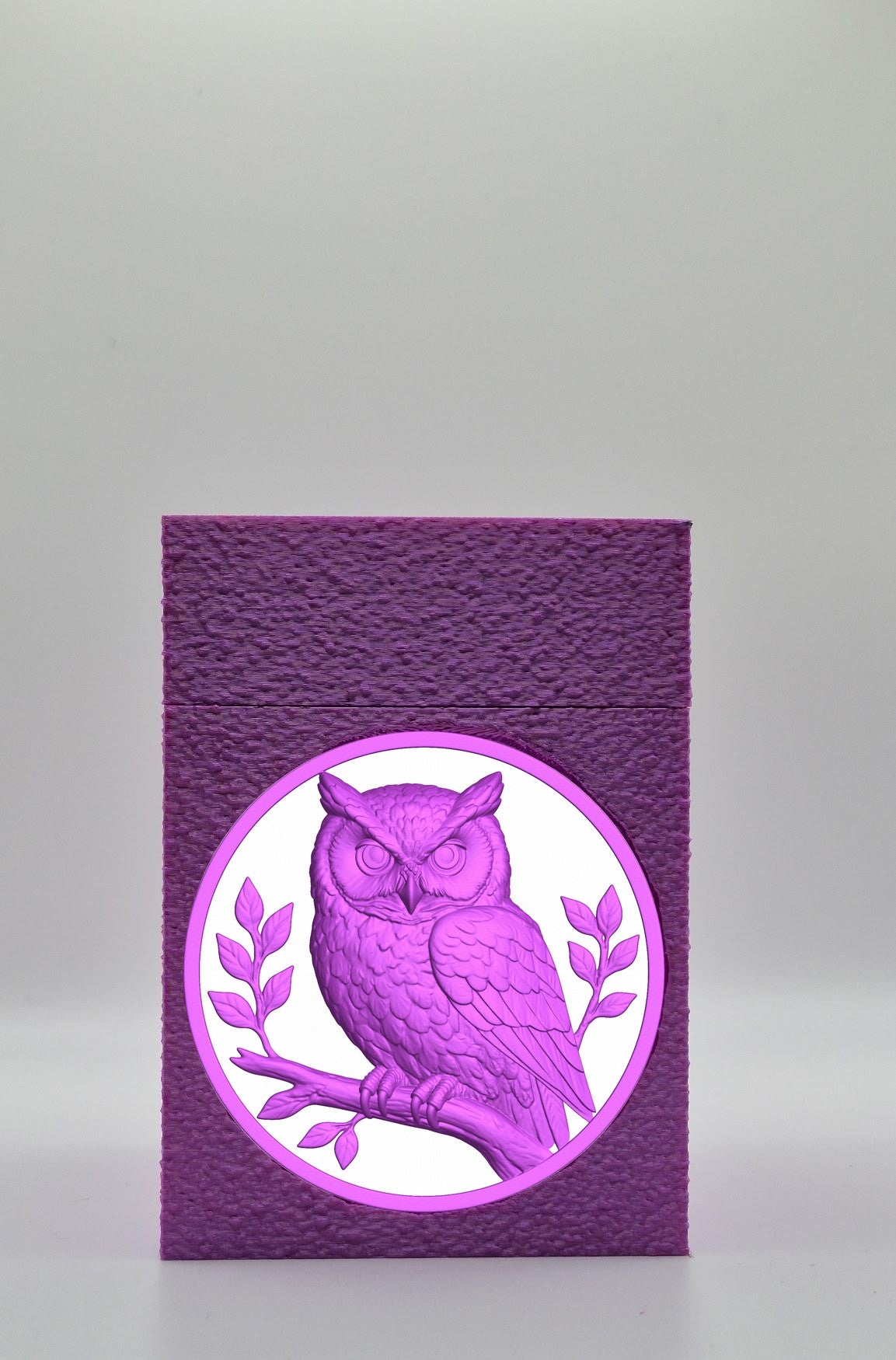 Owl Card Box — Purple