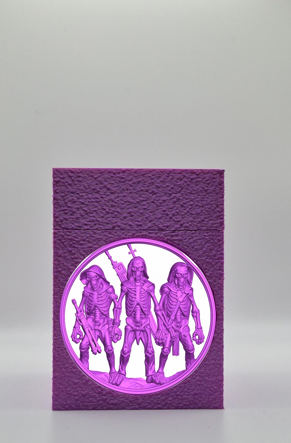 Skeleton Army Card Box — Purple