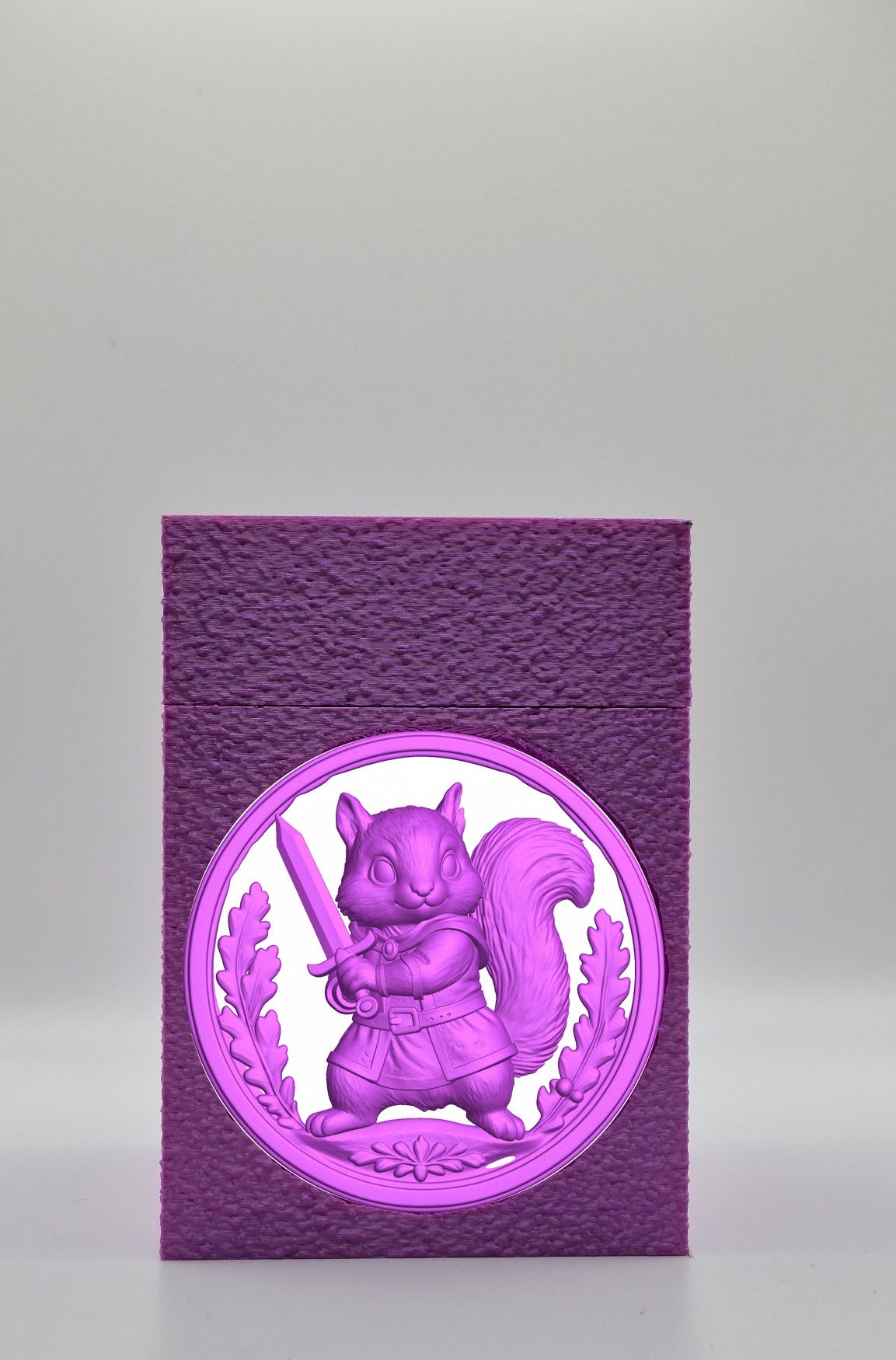 Squirrel Card Box — Purple