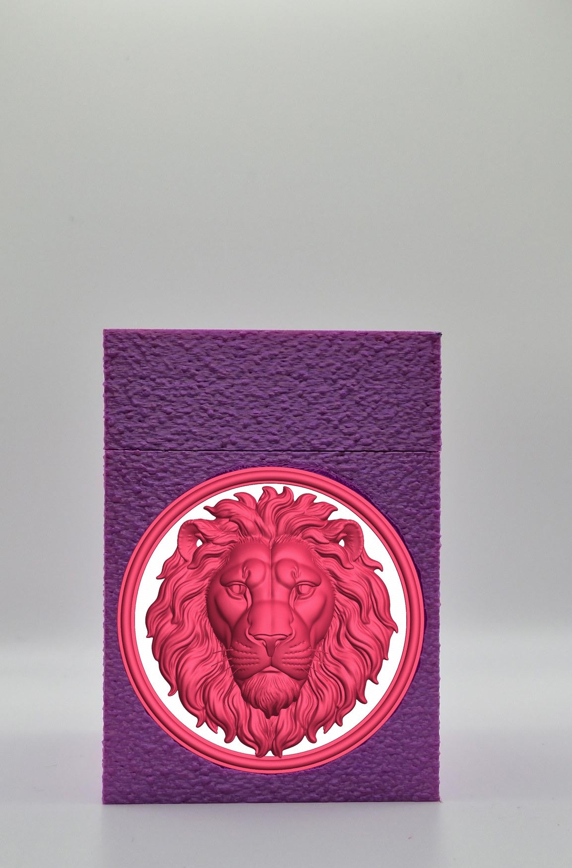Lion Card Box — Purple