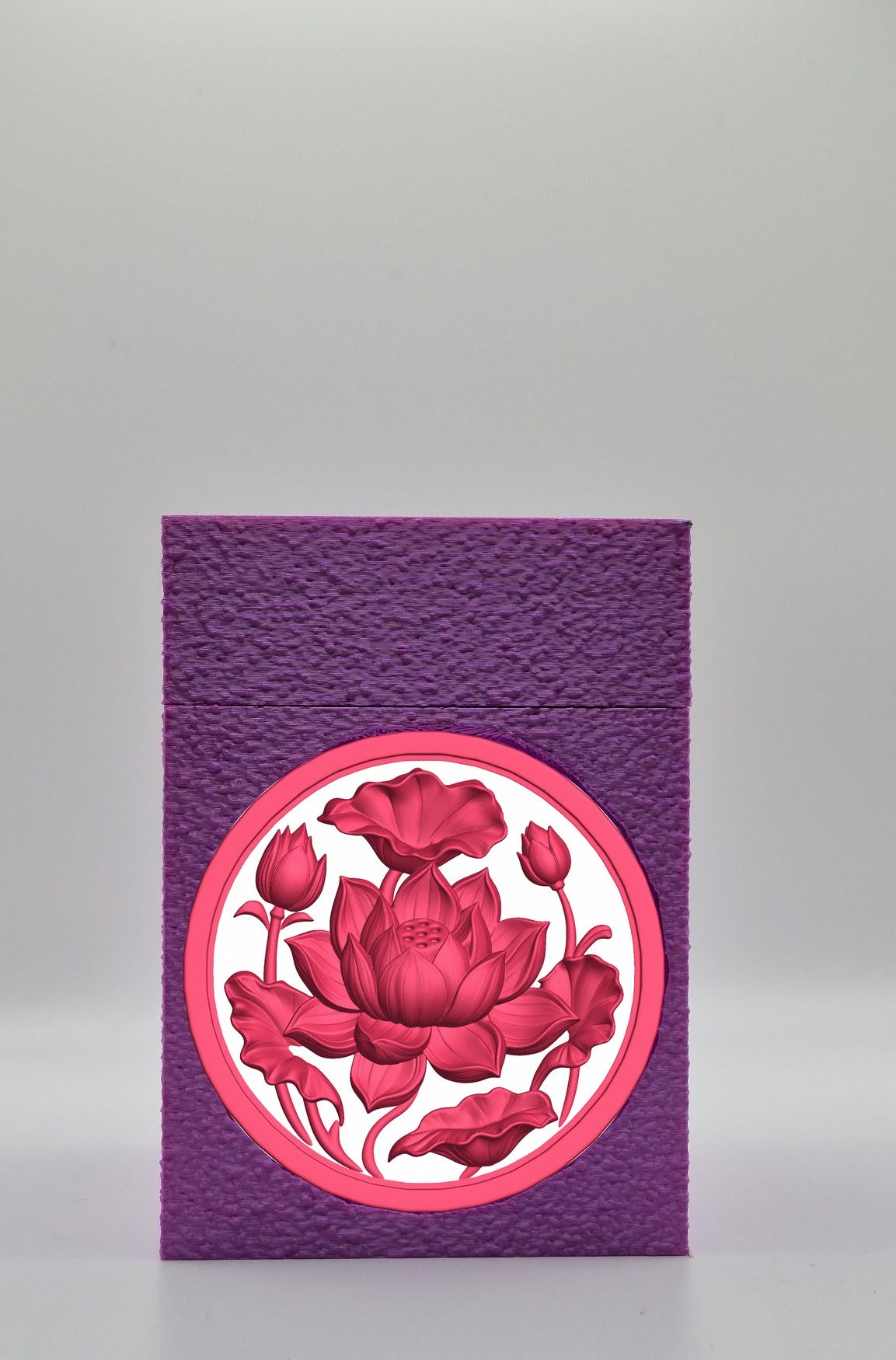 Lotus Card Box — Purple