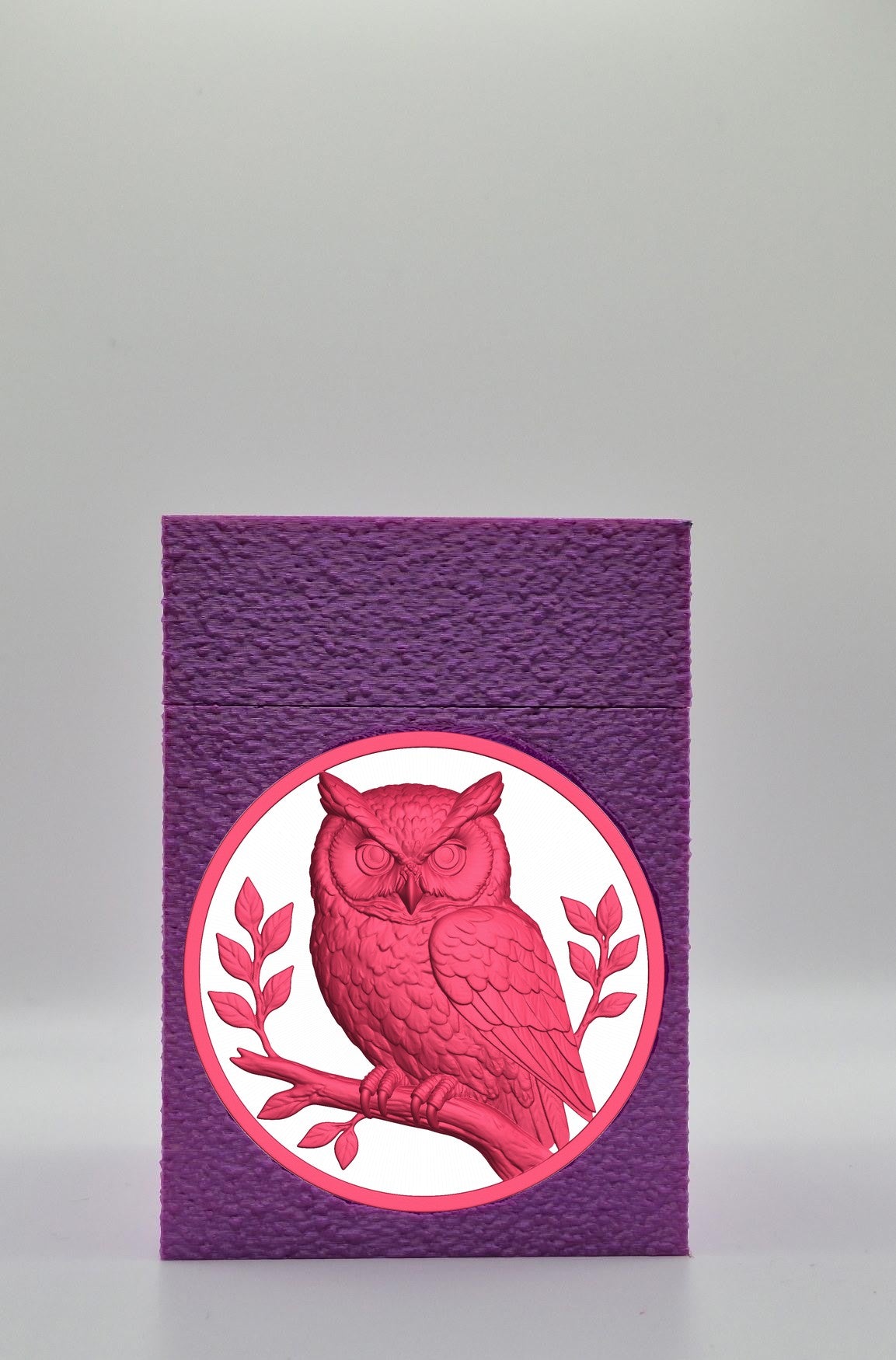 Owl Card Box — Purple